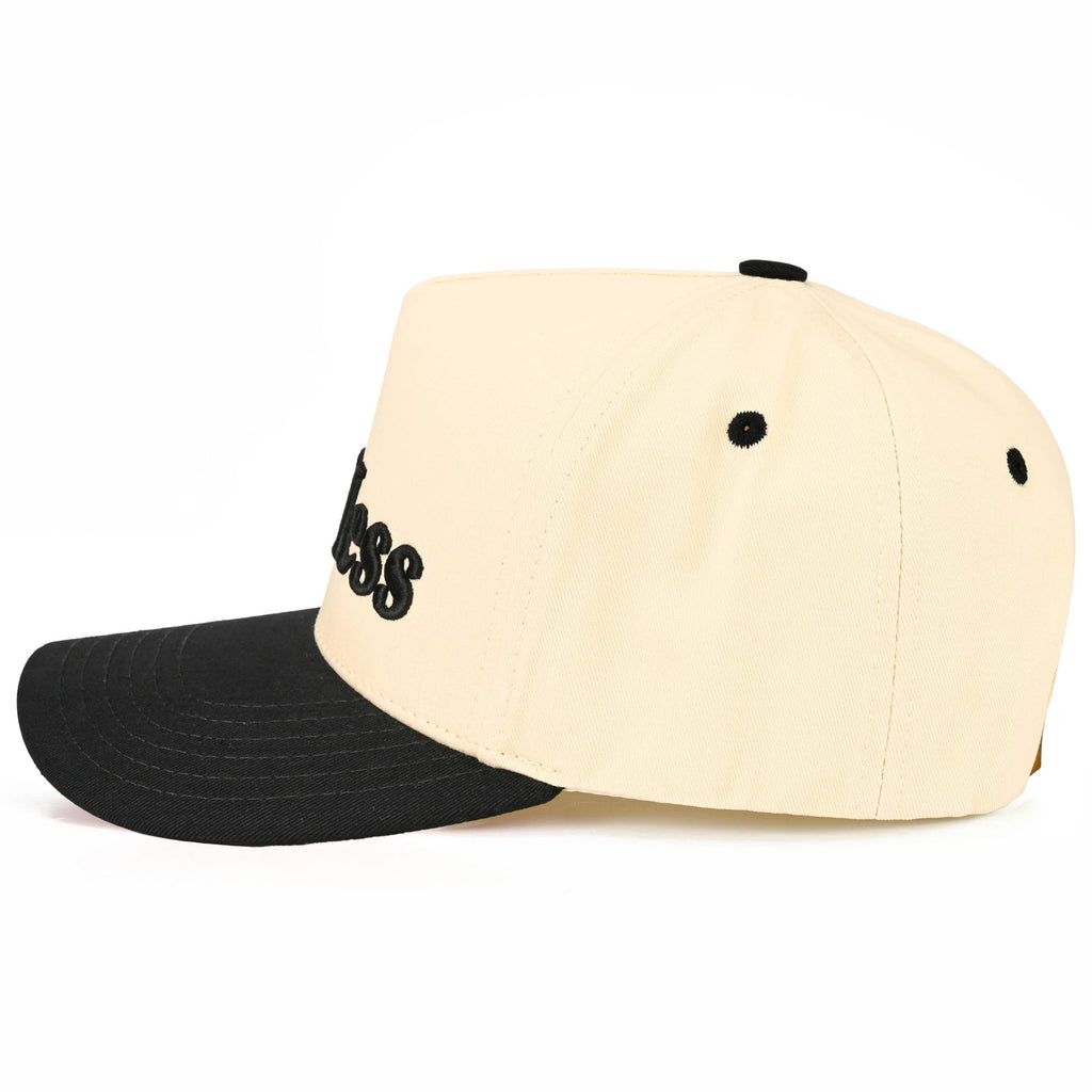 HOT MESS Letter Embroidered on Two Tone Trucker Hat