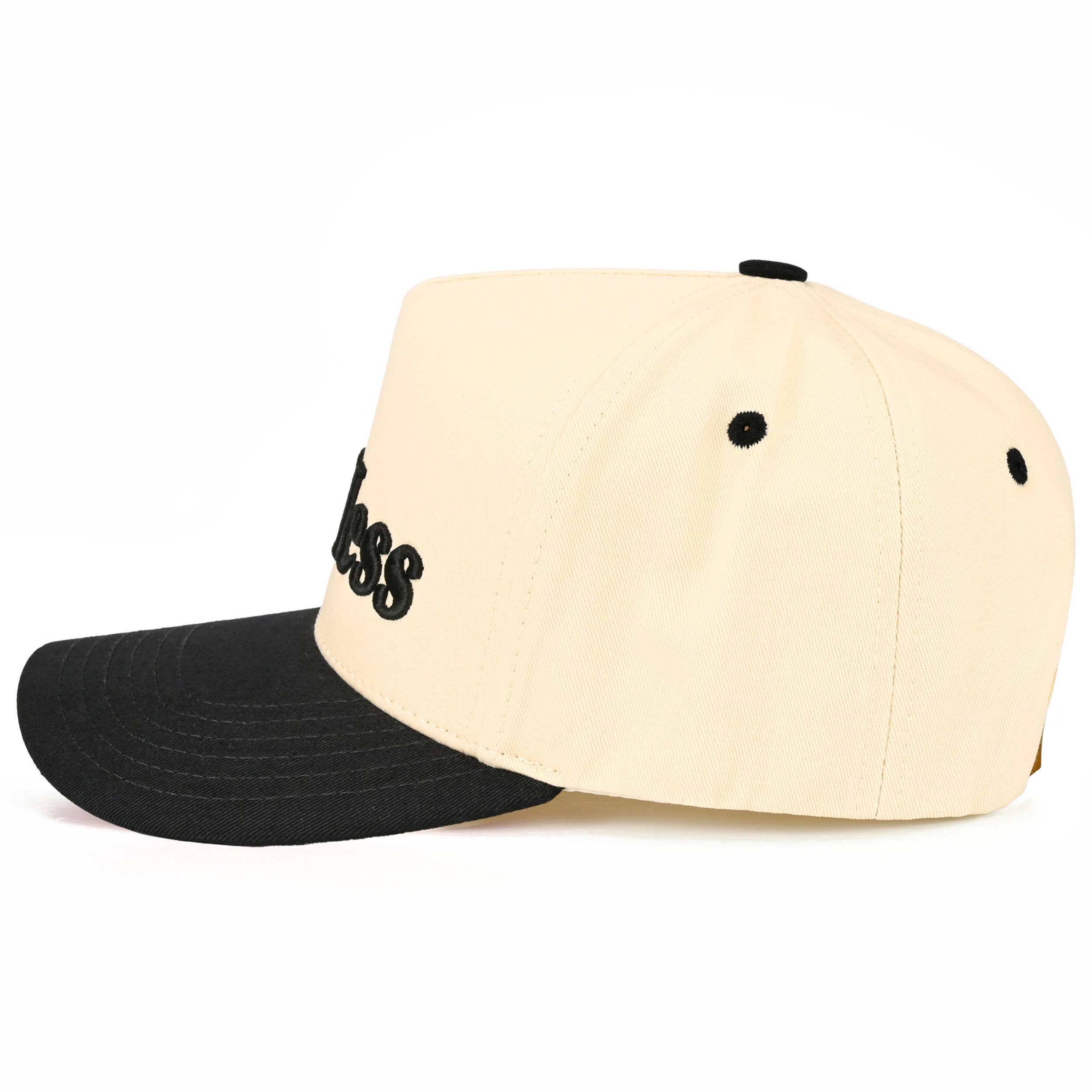 HOT MESS Letter Embroidered on Two Tone Trucker Hat