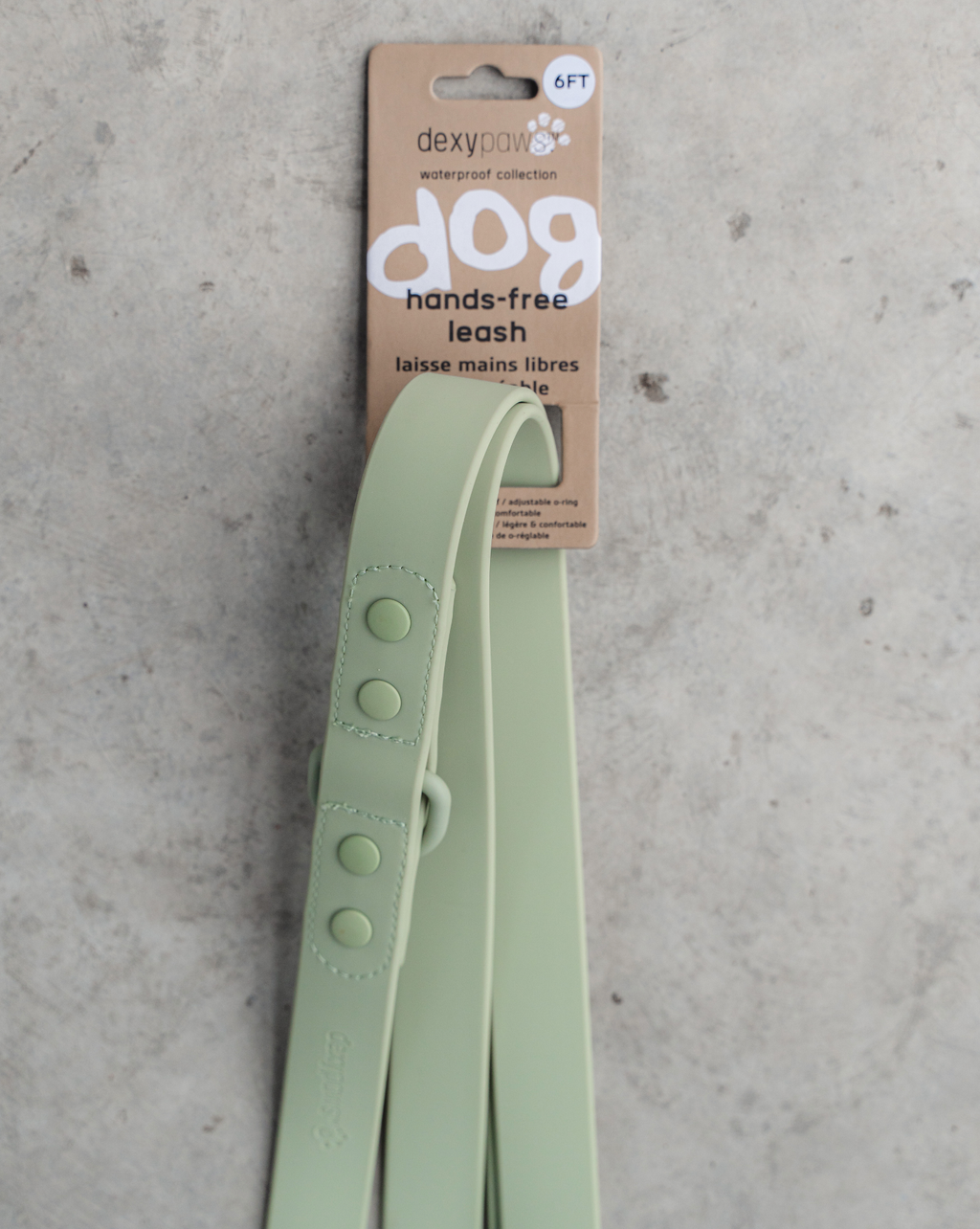 Hands Free Leash in Sage Green