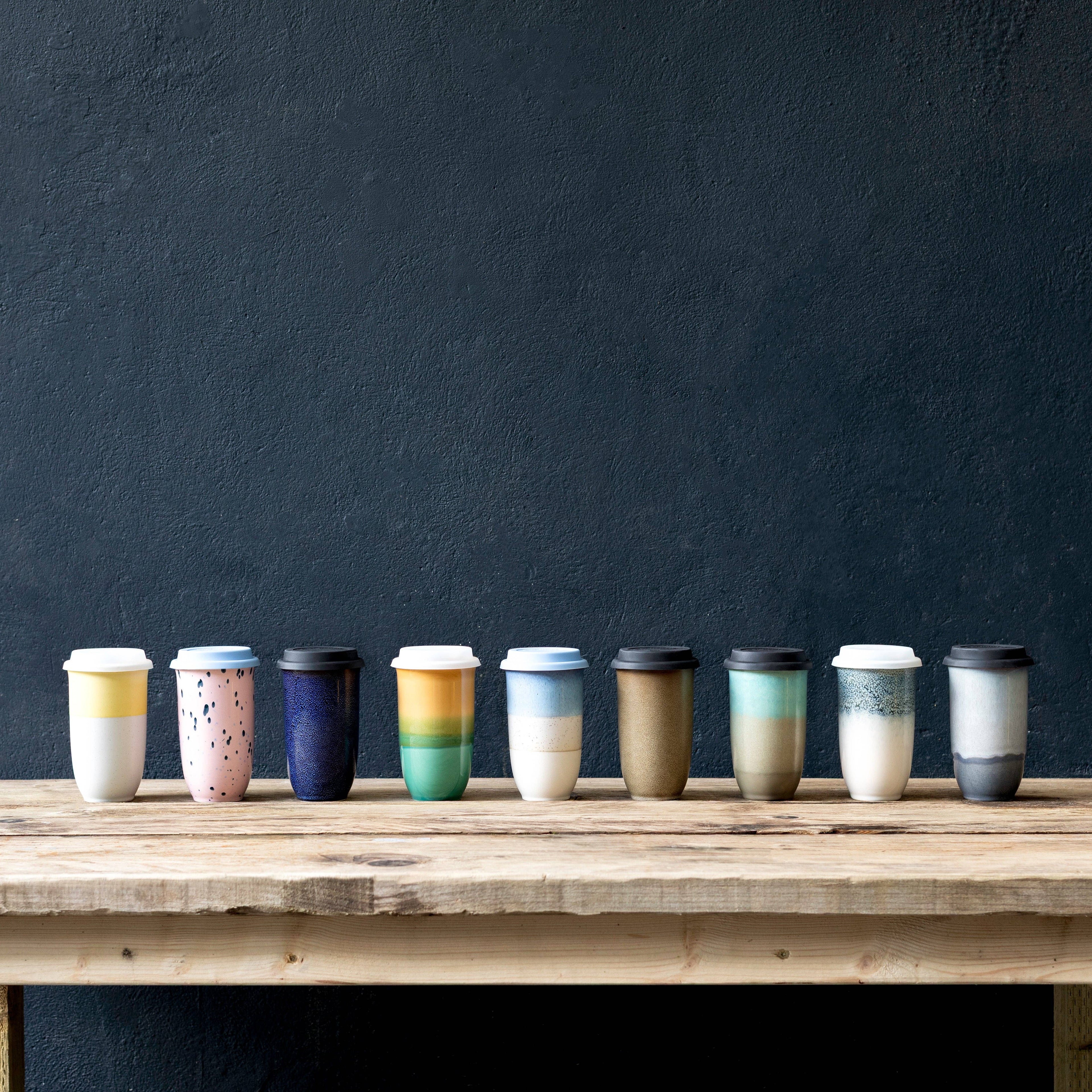 Cove Ceramic Travel Cup 16oz | Reusable Coffee Tumbler