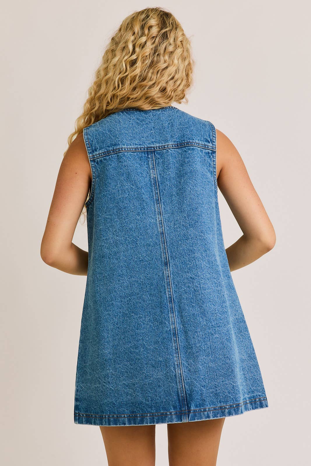 Button Down Denim Dress