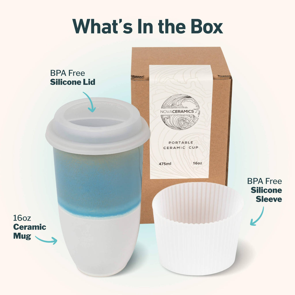Lagoon Ceramic Travel Cup – 16oz