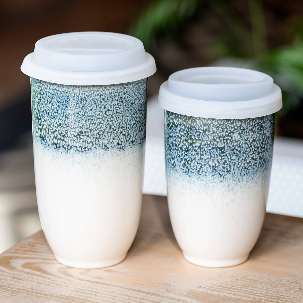 Glacier Ceramic Travel Cup 12oz | Reusable Coffee Cup