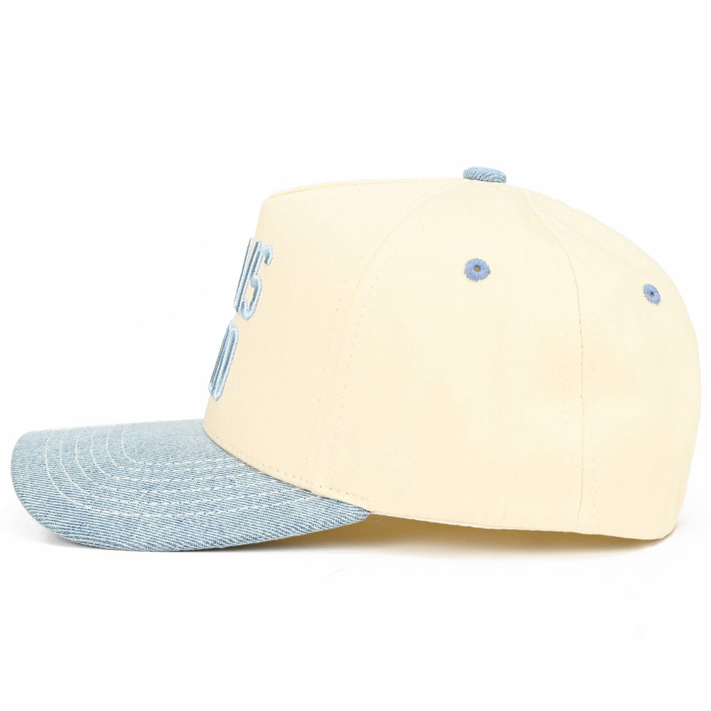 GOD IS GOOD Embroidered Letter Two Tone Trucker Hat
