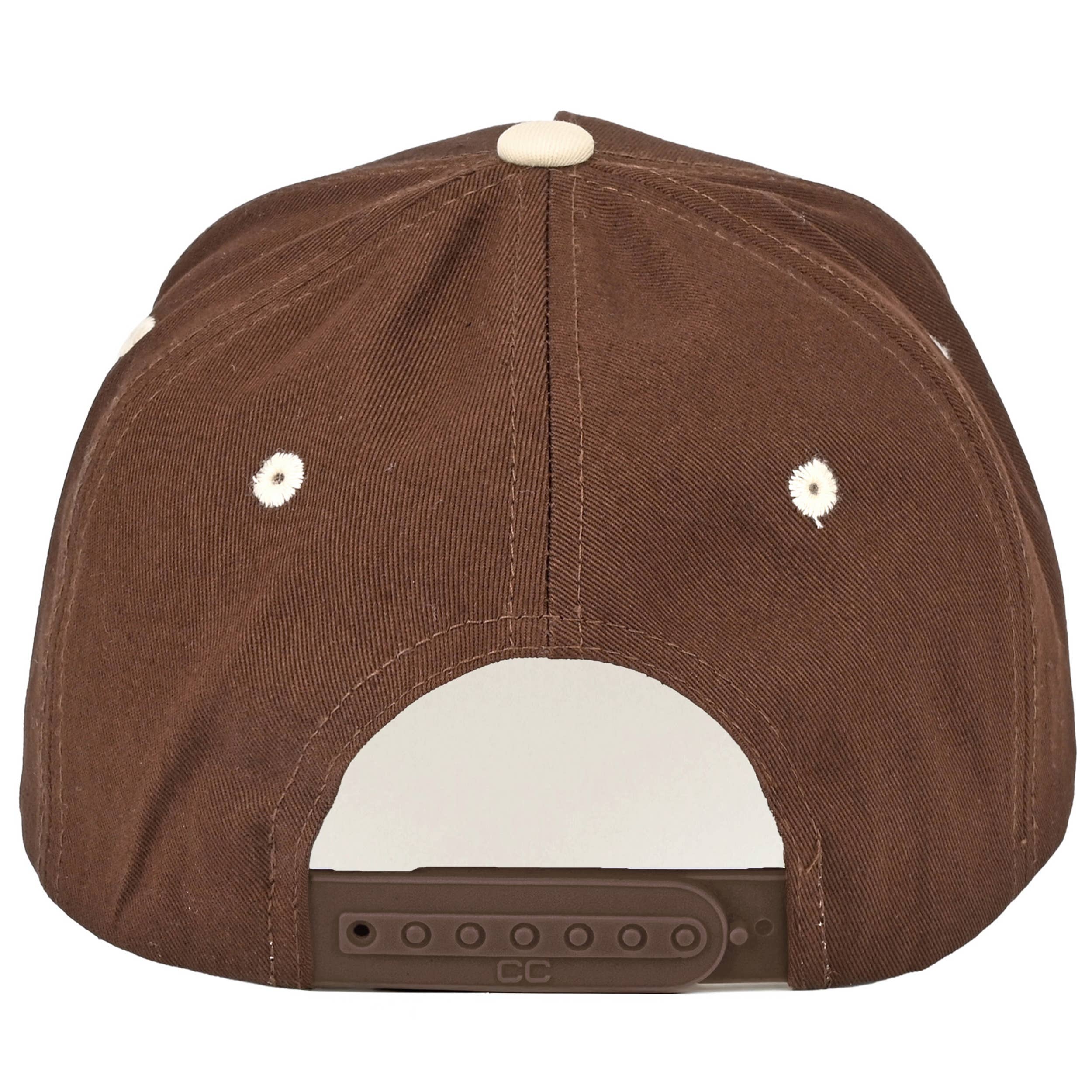 C.C COFFEEGRL Letter Embroidered on Two Tone Trucker Hat