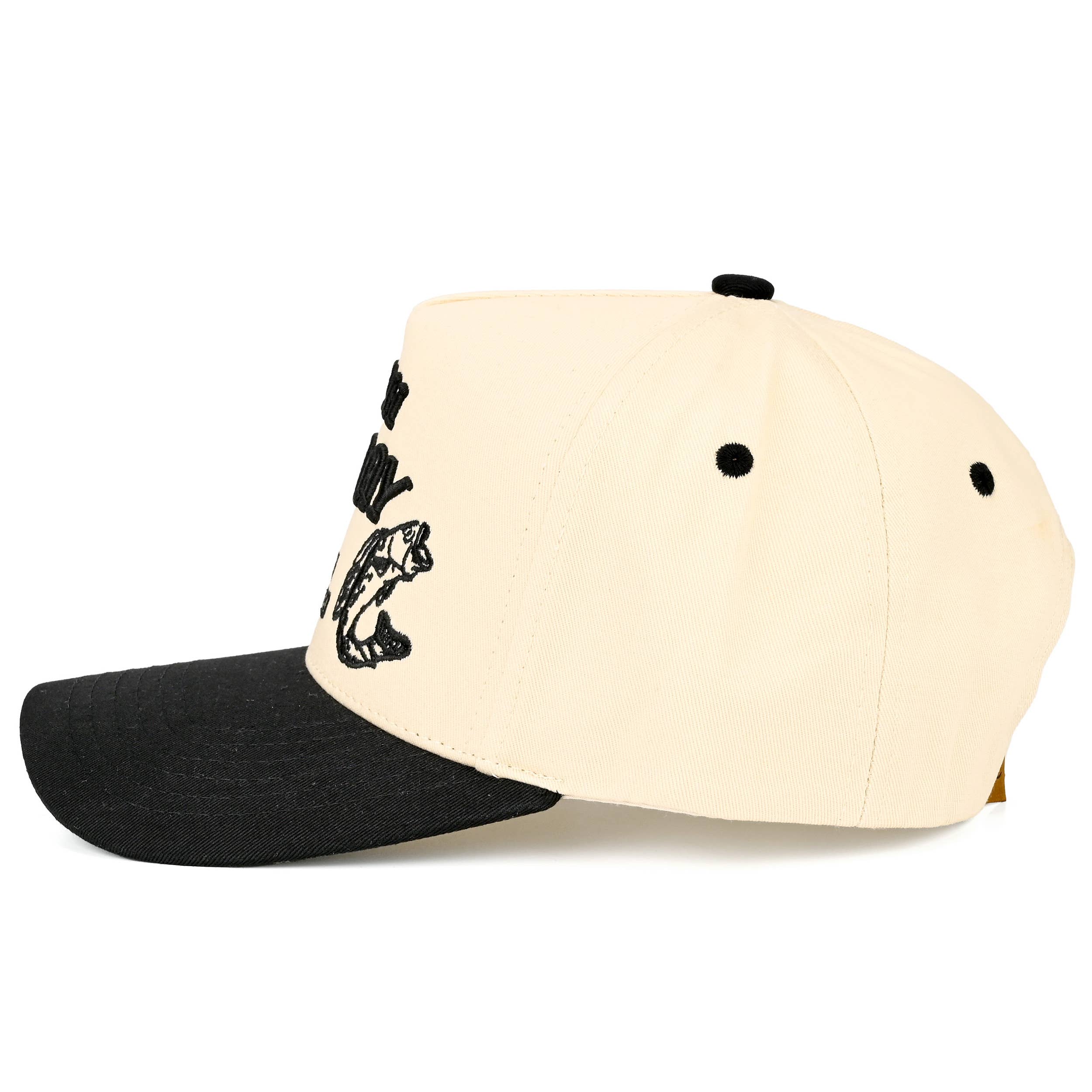 CATCH OF THE DAY Embroidered Letter Two Tone Trucker Hat