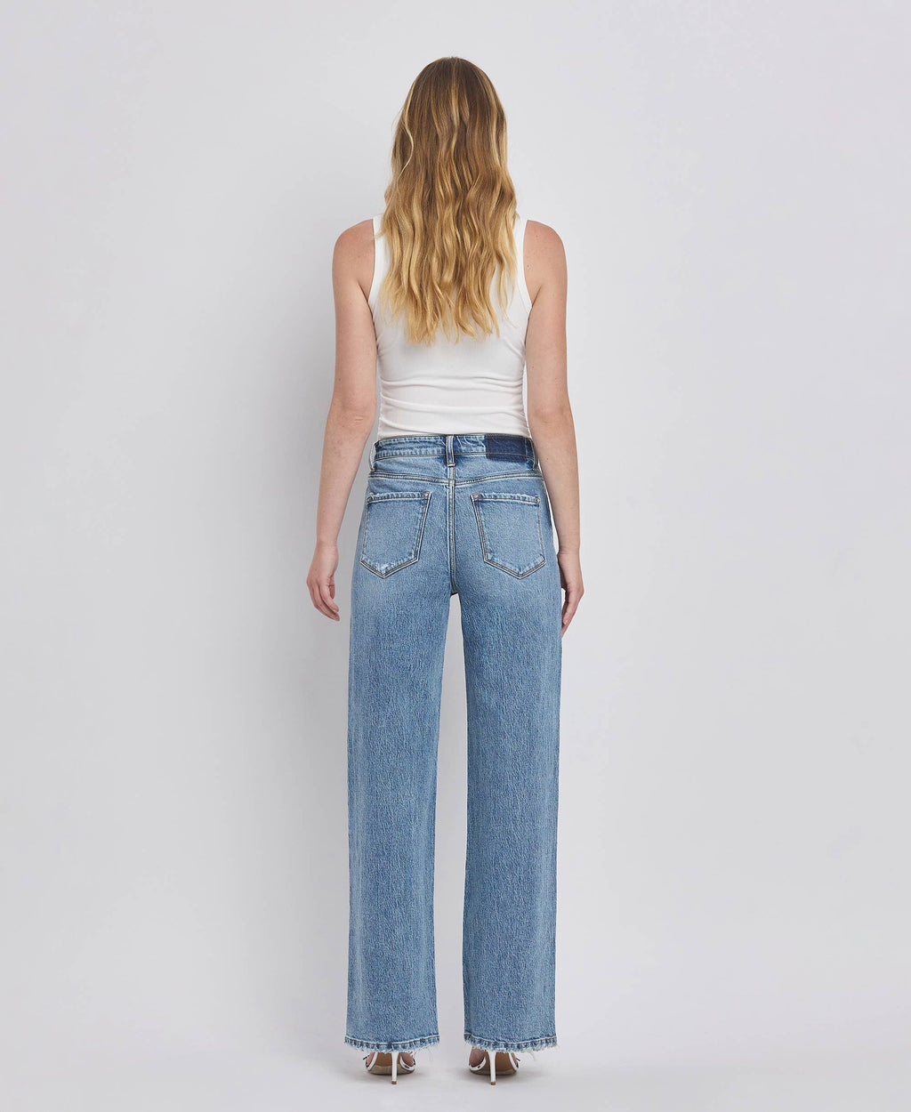 90'S Super High Rise Wide Jean