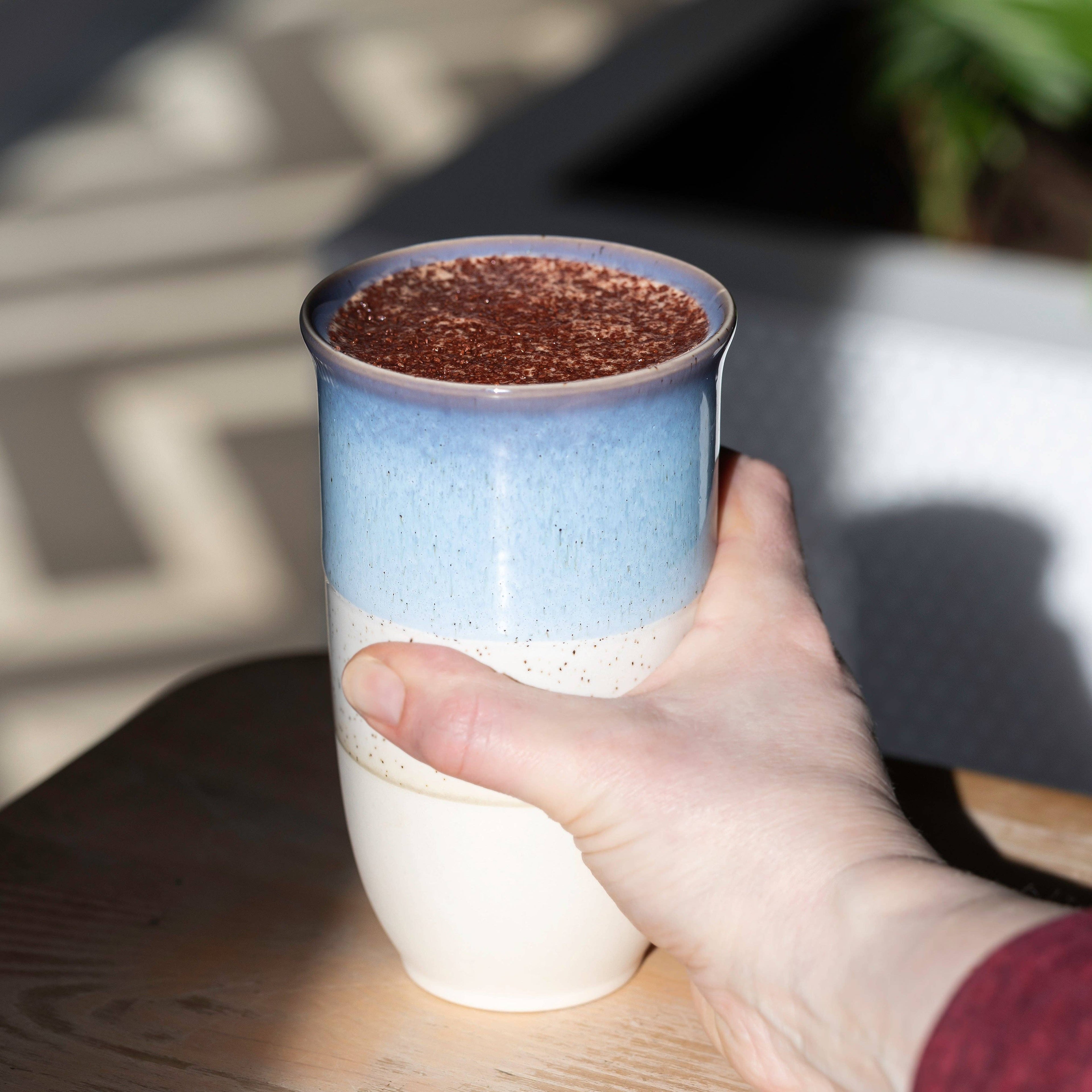 Cove Ceramic Travel Cup 16oz | Reusable Coffee Tumbler