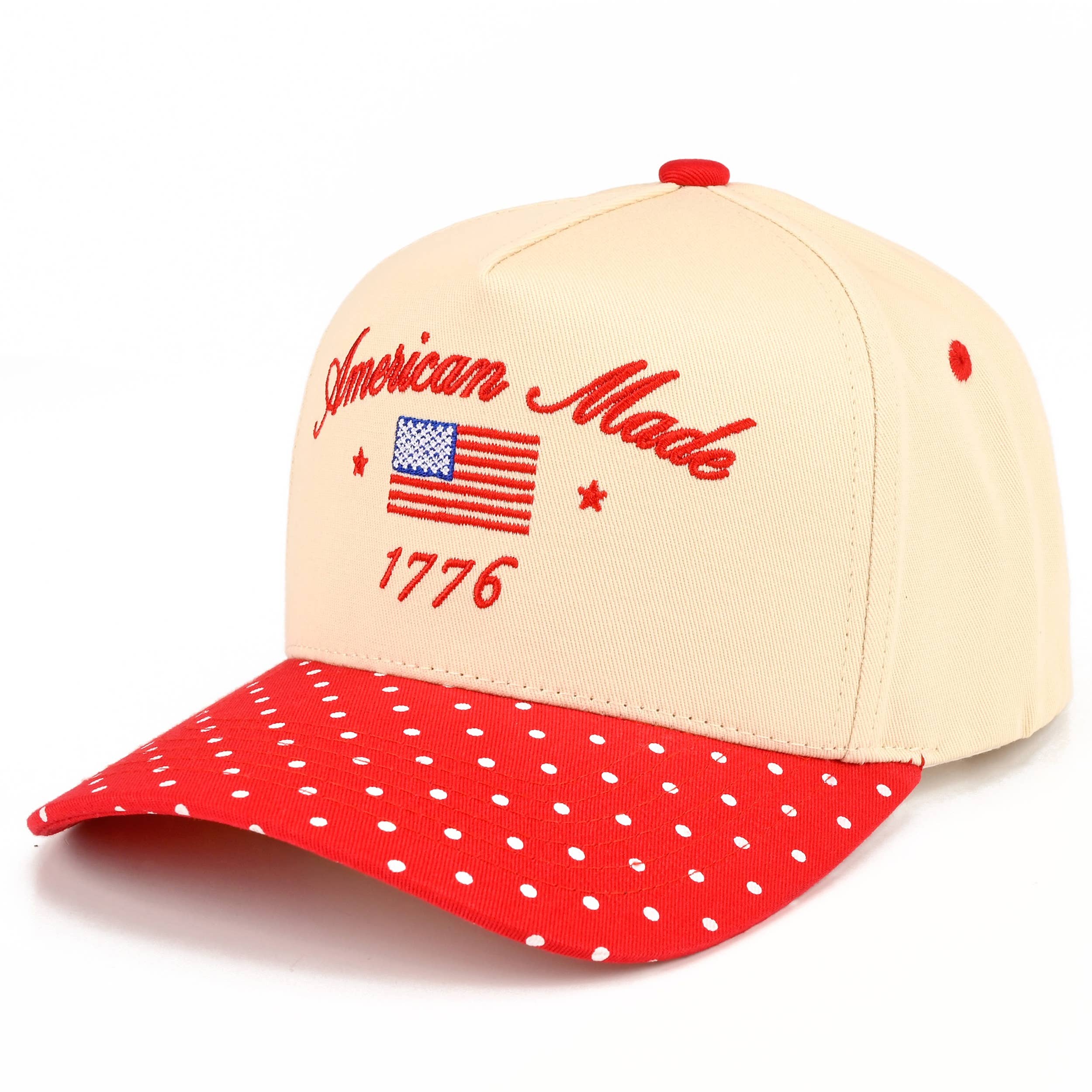 C.C AMERICAN MADE 1776 Letter on Two Tone Trucker Hat