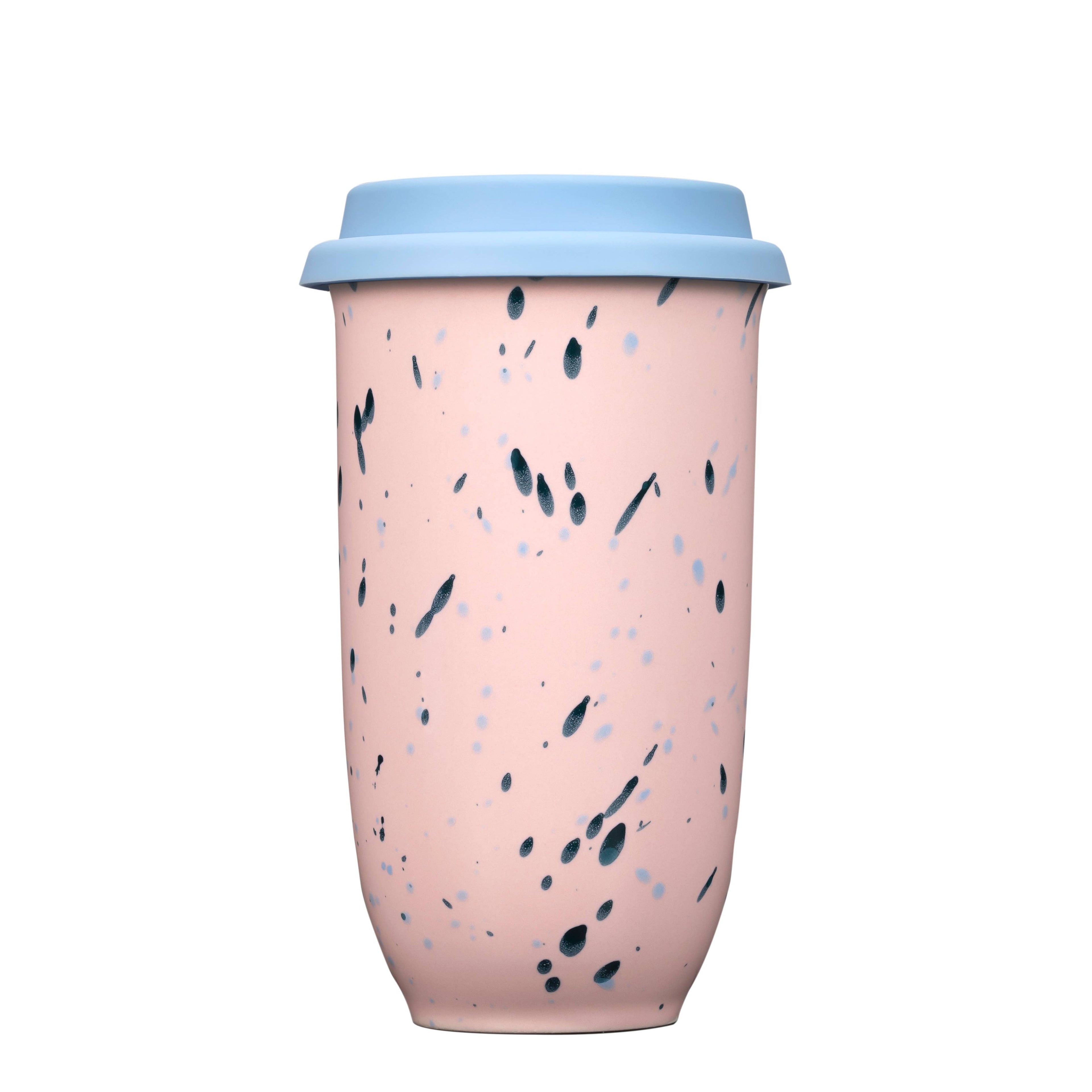 Blossom Ceramic Travel Cup 16oz | Reusable Coffee Tumbler