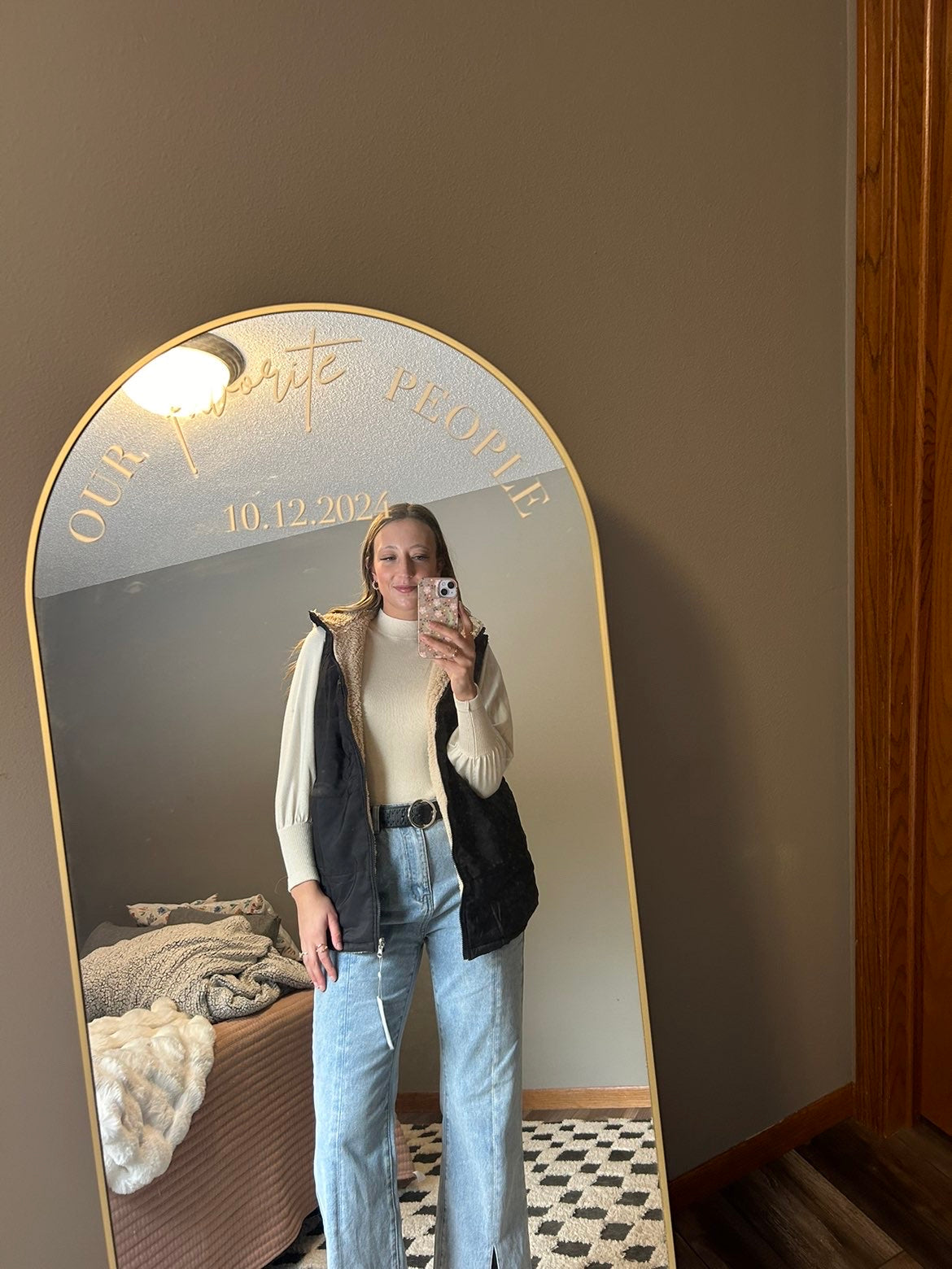 Reversible Hooded Midi Vest