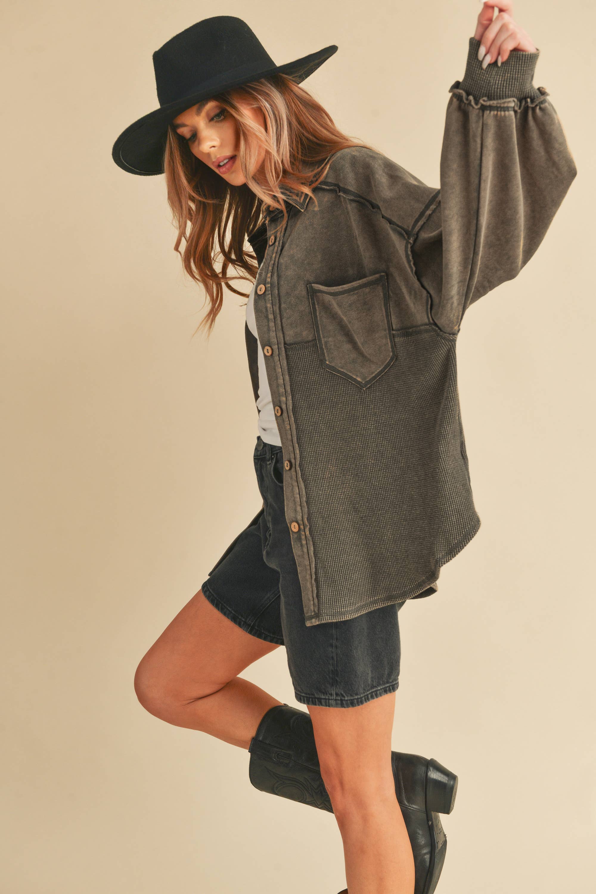 Button-Up Shacket
