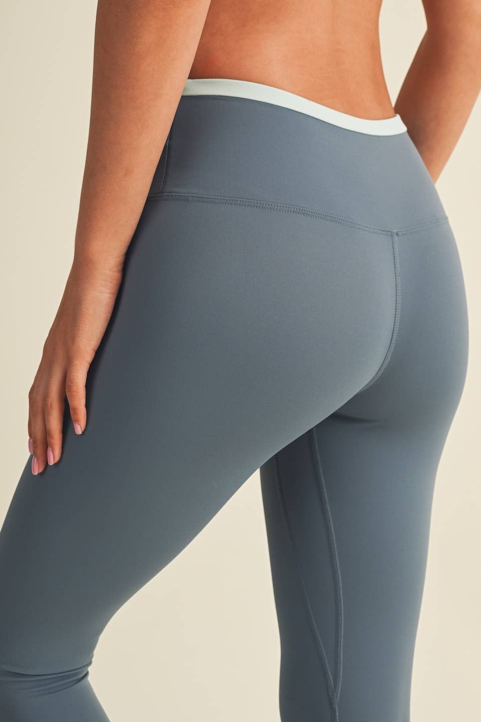 Contrast Binding Legging: Slate Combo