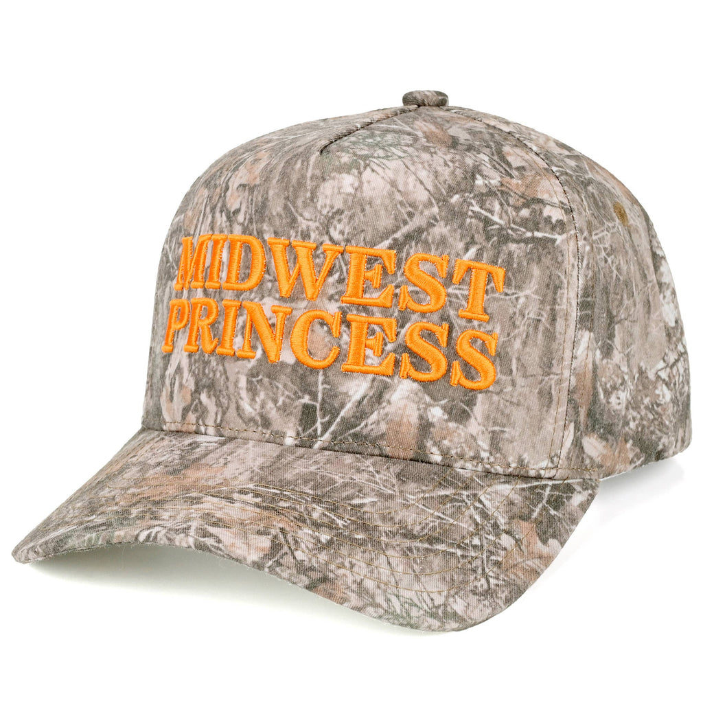 C.C MIDWEST PRINCESS Letter Embroidered Camo Trucker Hat
