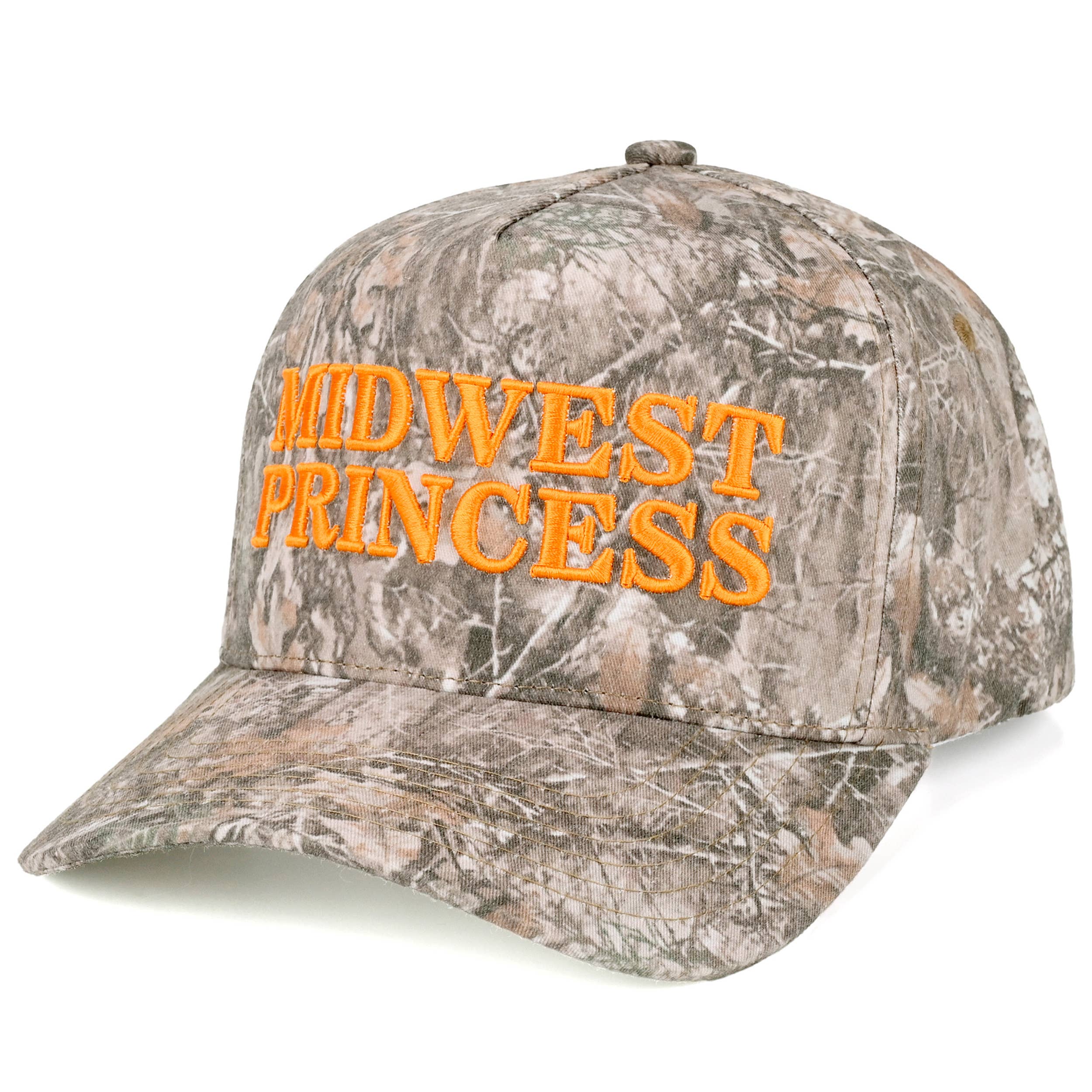 C.C MIDWEST PRINCESS Letter Embroidered Camo Trucker Hat