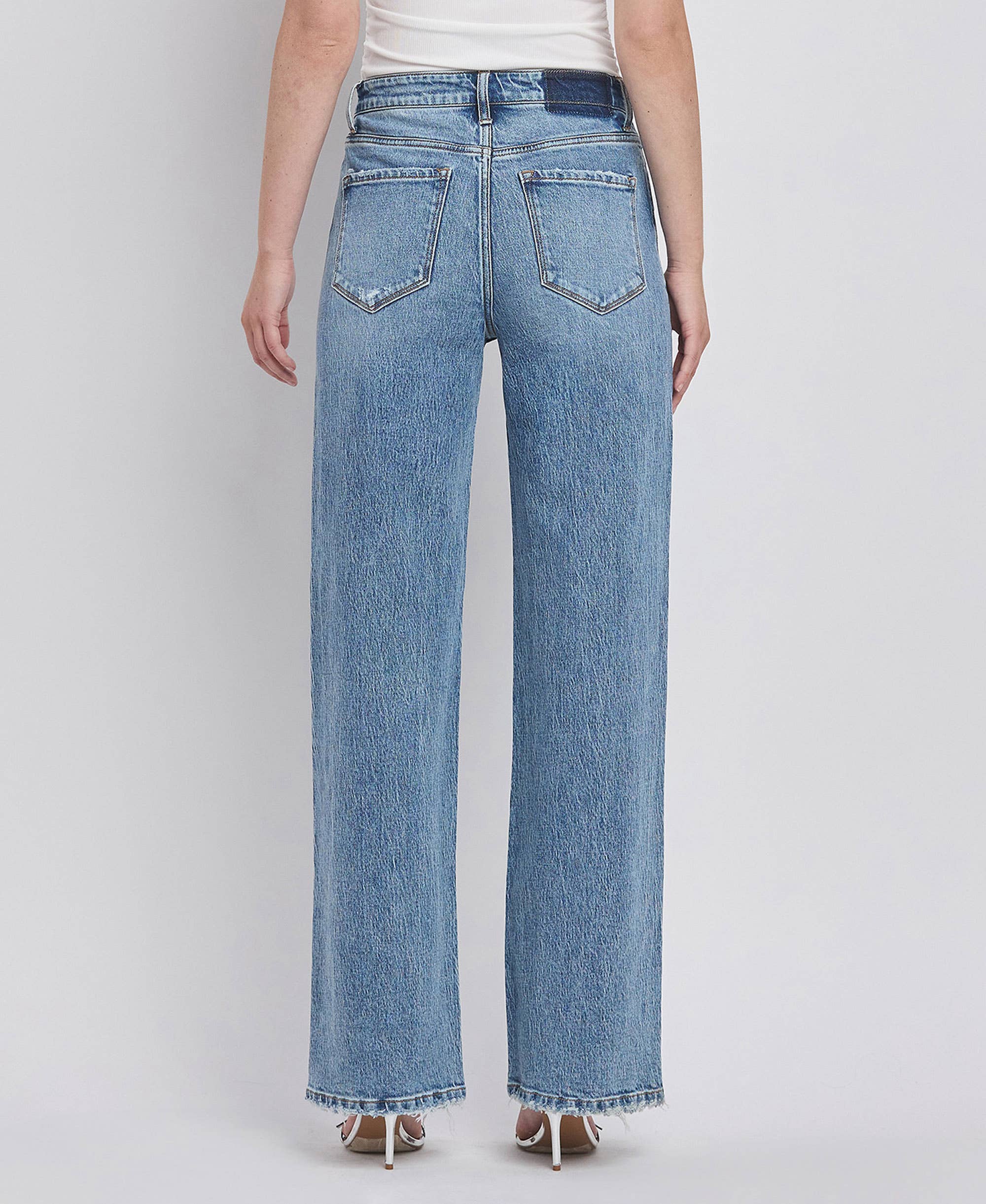 90'S Super High Rise Wide Jean