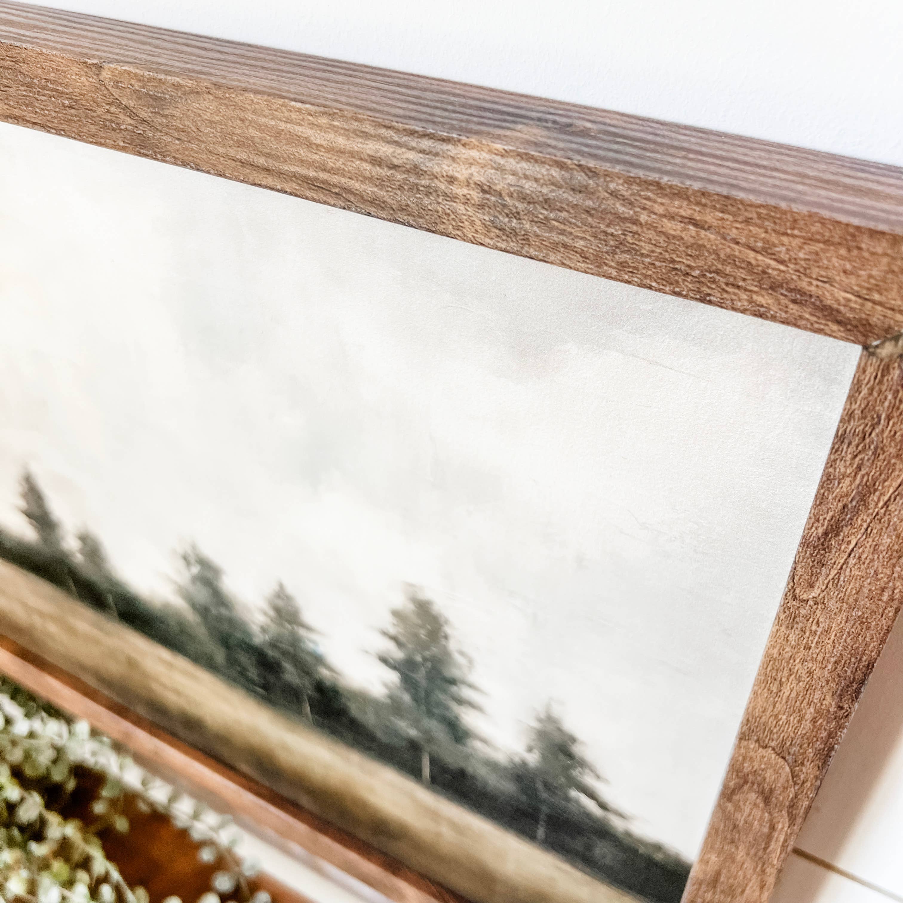 Rustic Tree Landscape Wood Sign