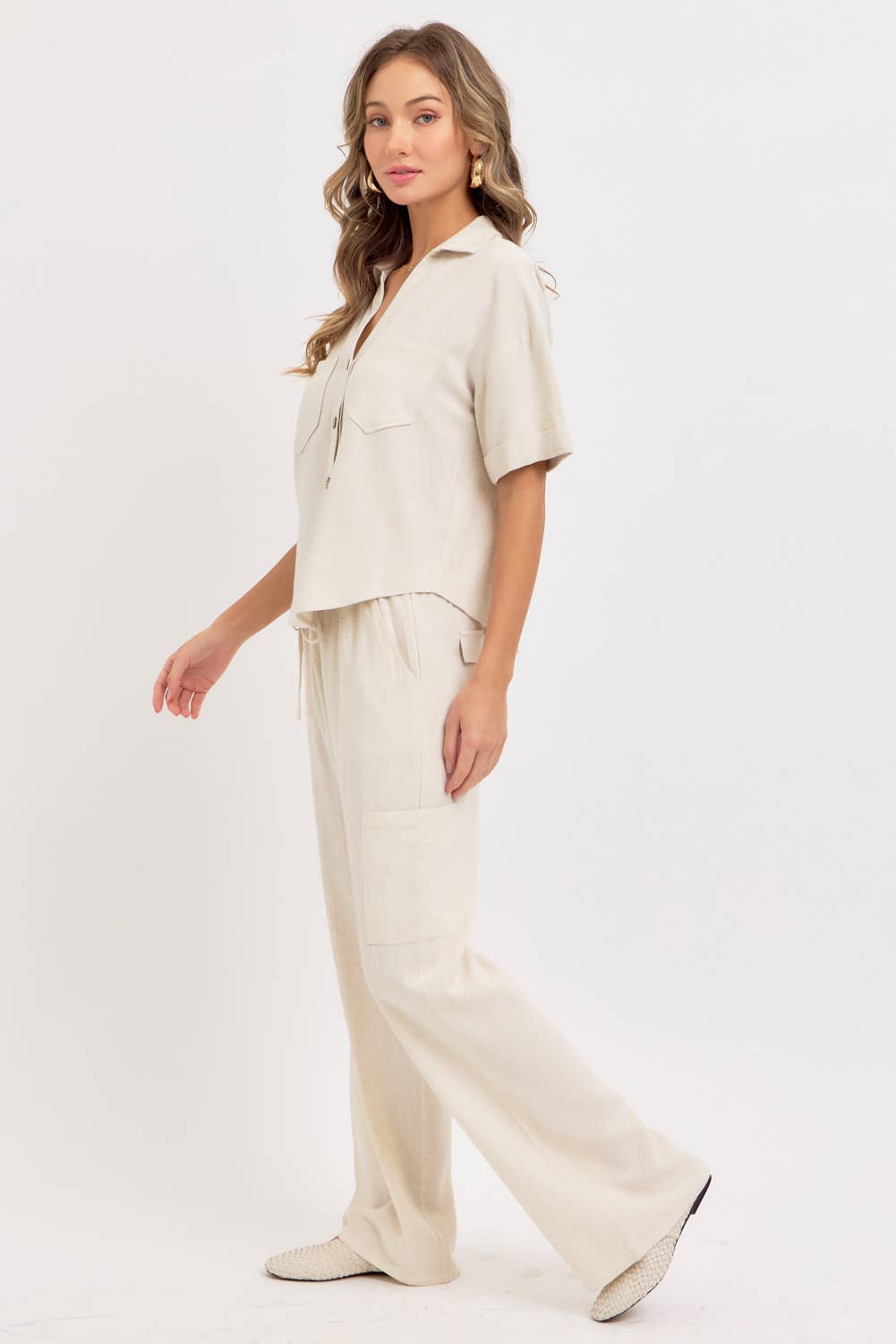 Linen Button Down