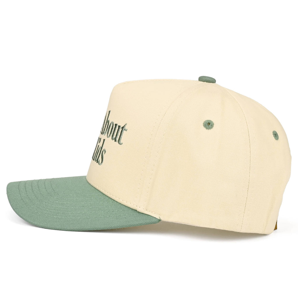 C.C SORRY ABOUT MY HUSBAND Letter Two Tone Trucker Hat: Red
