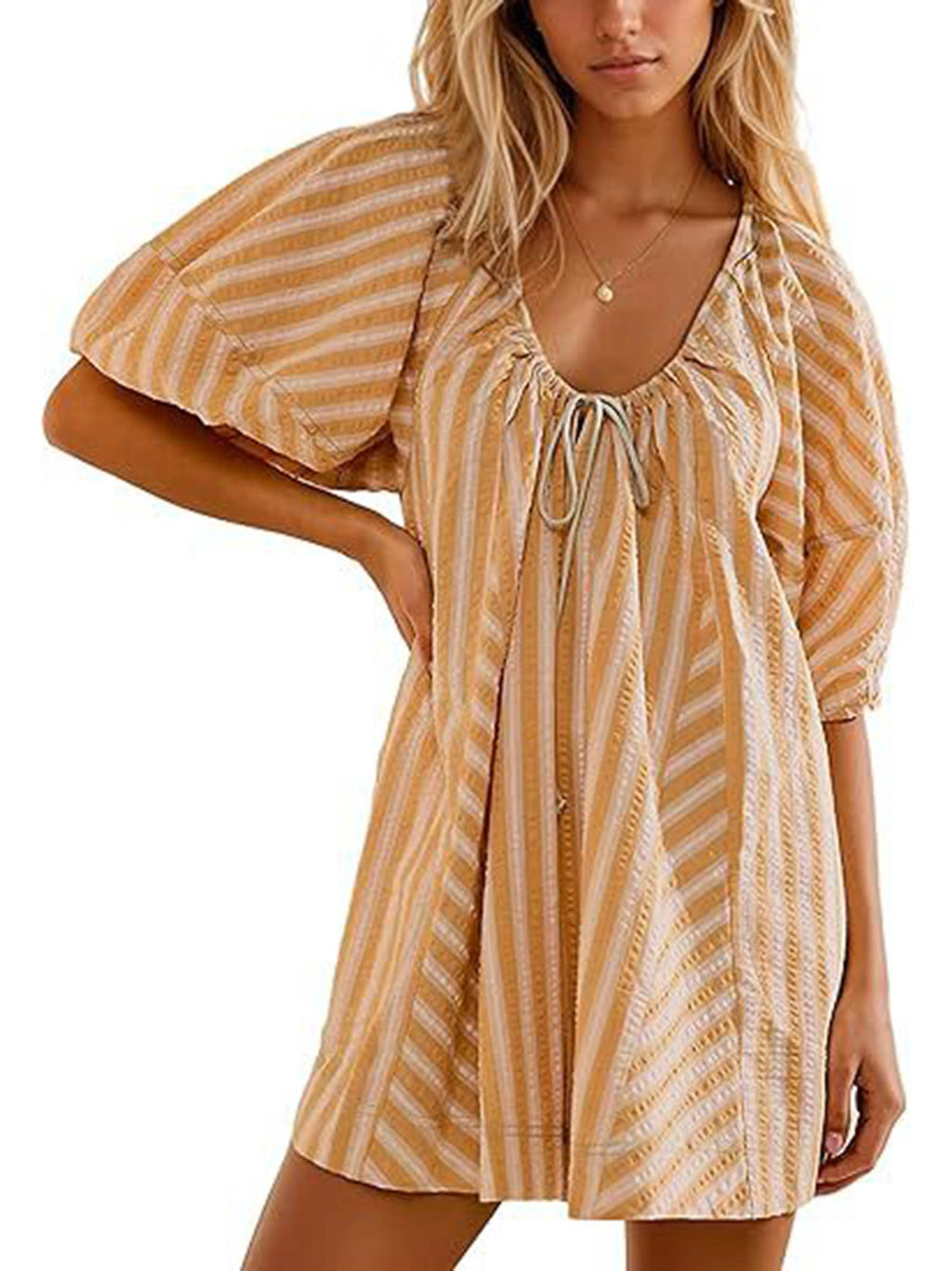 Loose V-neck Wide Leg Short Jumpsuit