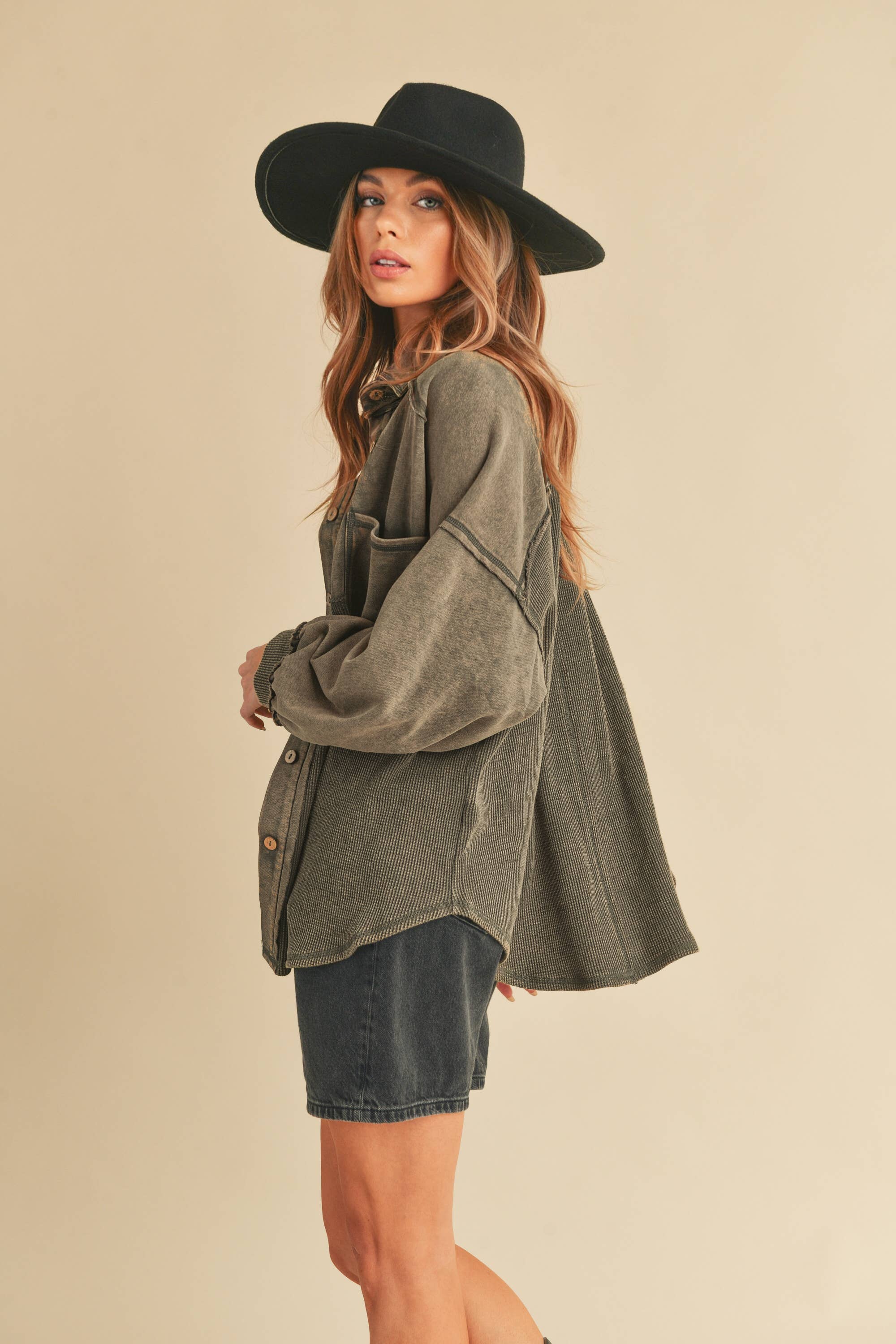 Button-Up Shacket