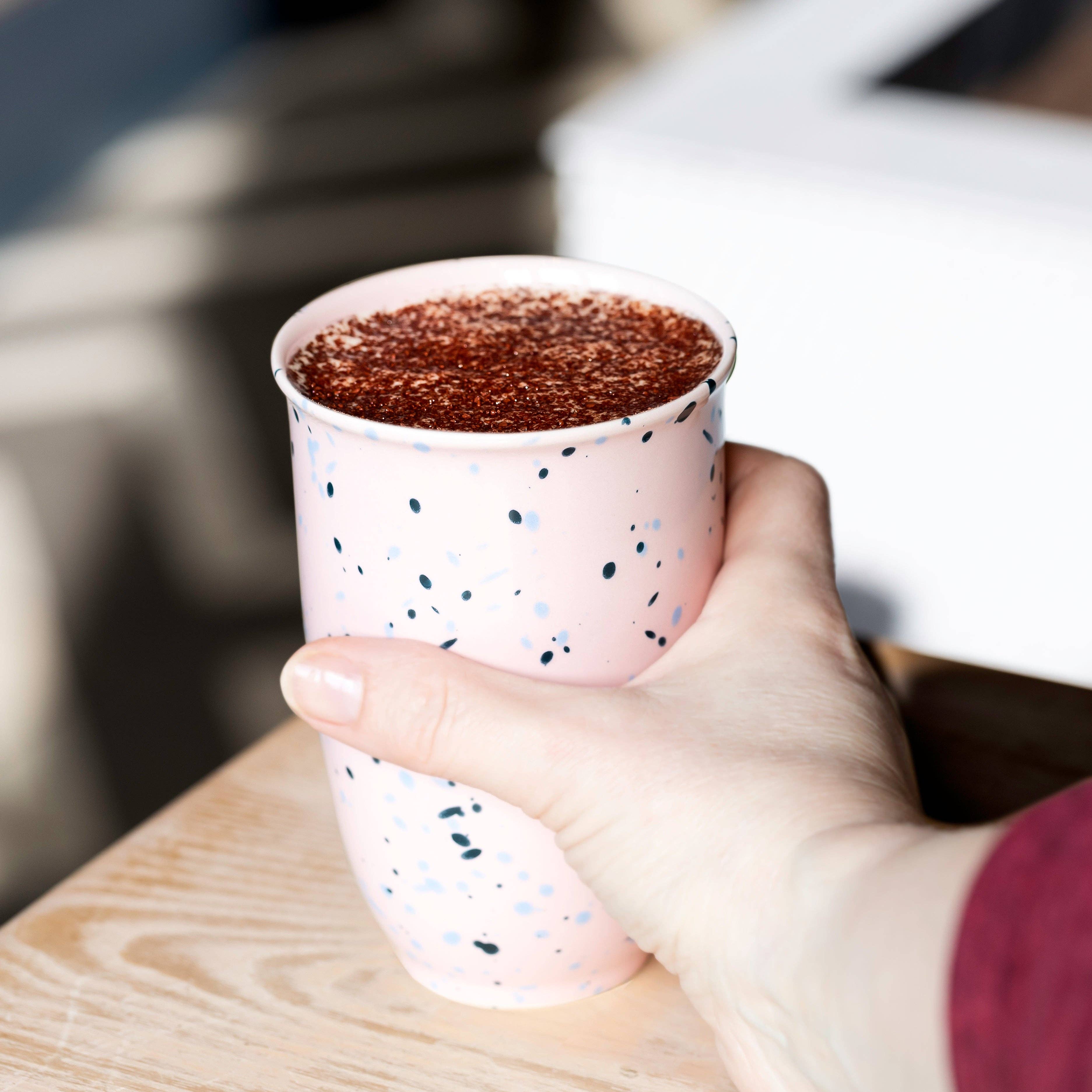 Blossom Ceramic Travel Cup 12oz | Reusable Coffee Mug