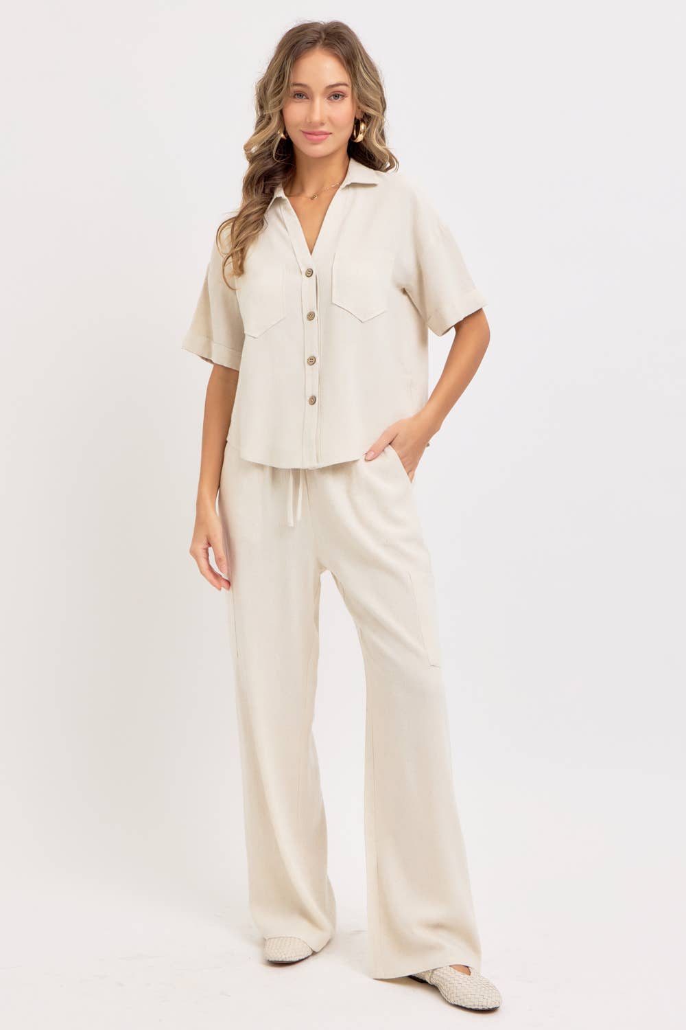 Linen Button Down