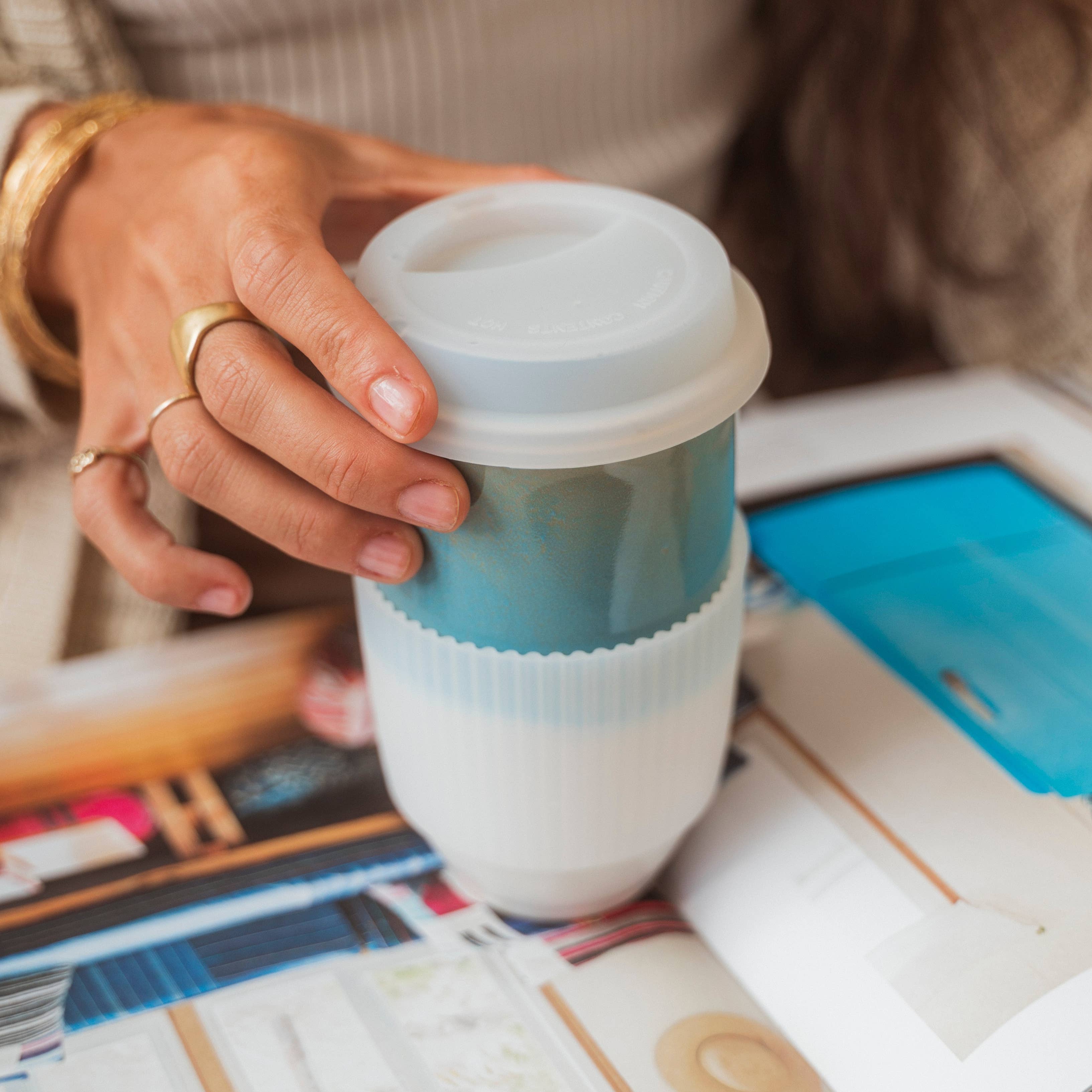 Lagoon Ceramic Travel Cup – 16oz