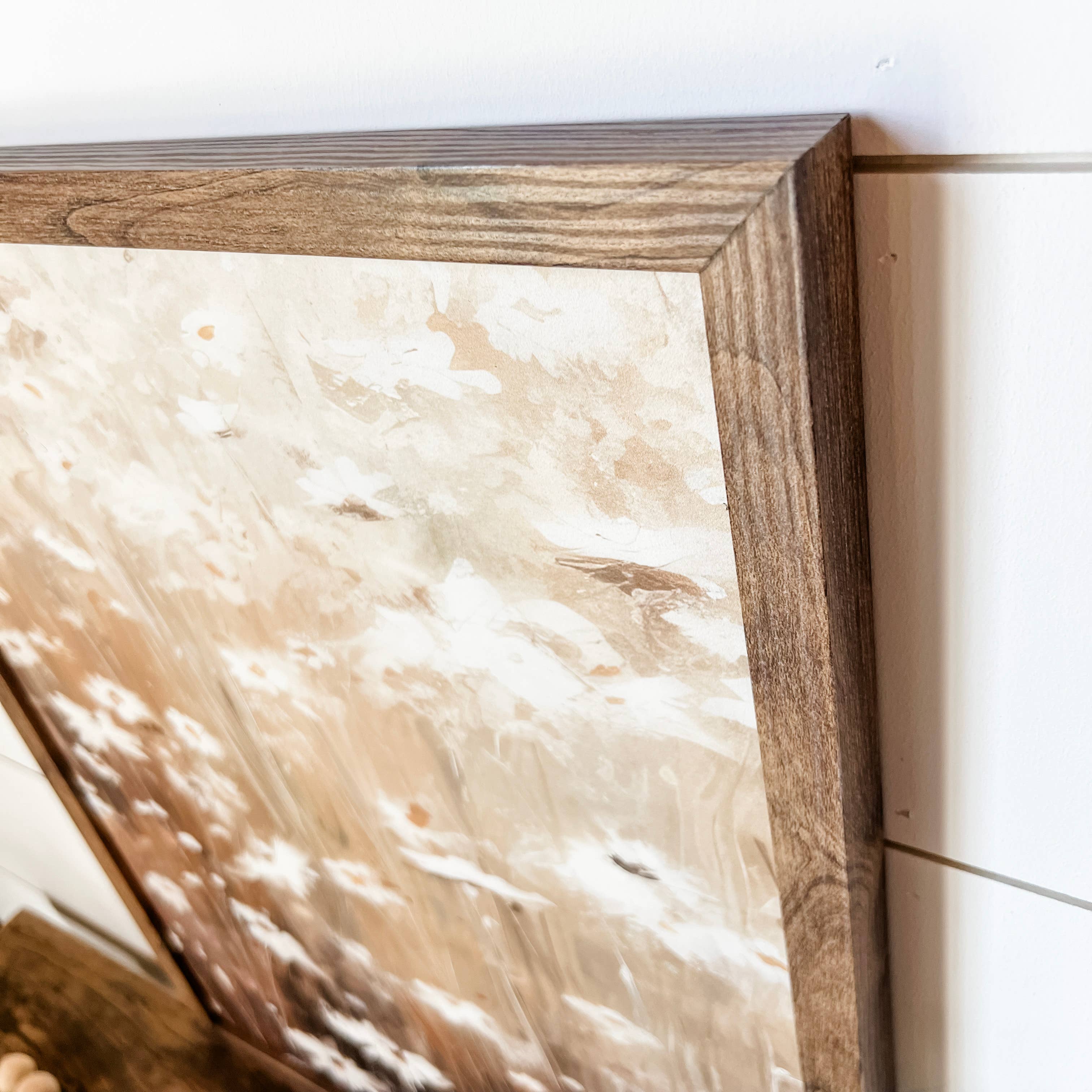 White Daisies Wood Sign