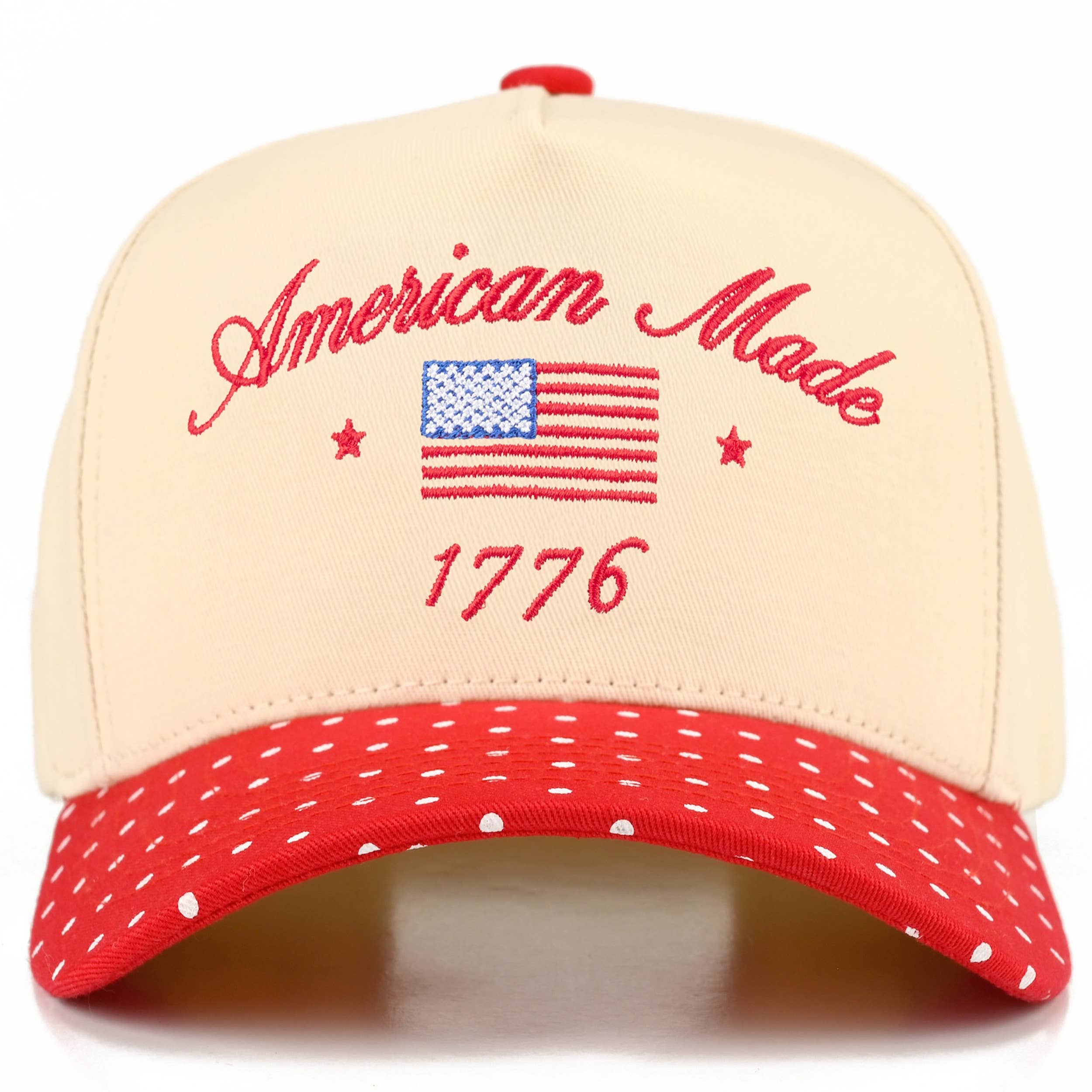 C.C AMERICAN MADE 1776 Letter on Two Tone Trucker Hat