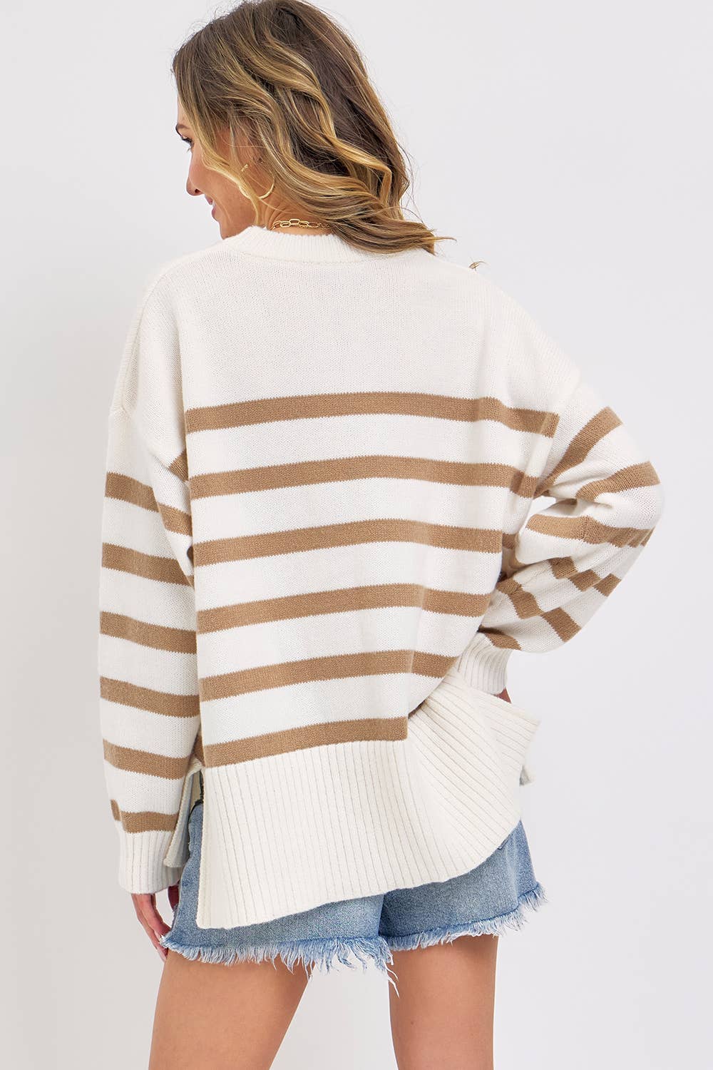 Striped Knit Sweater