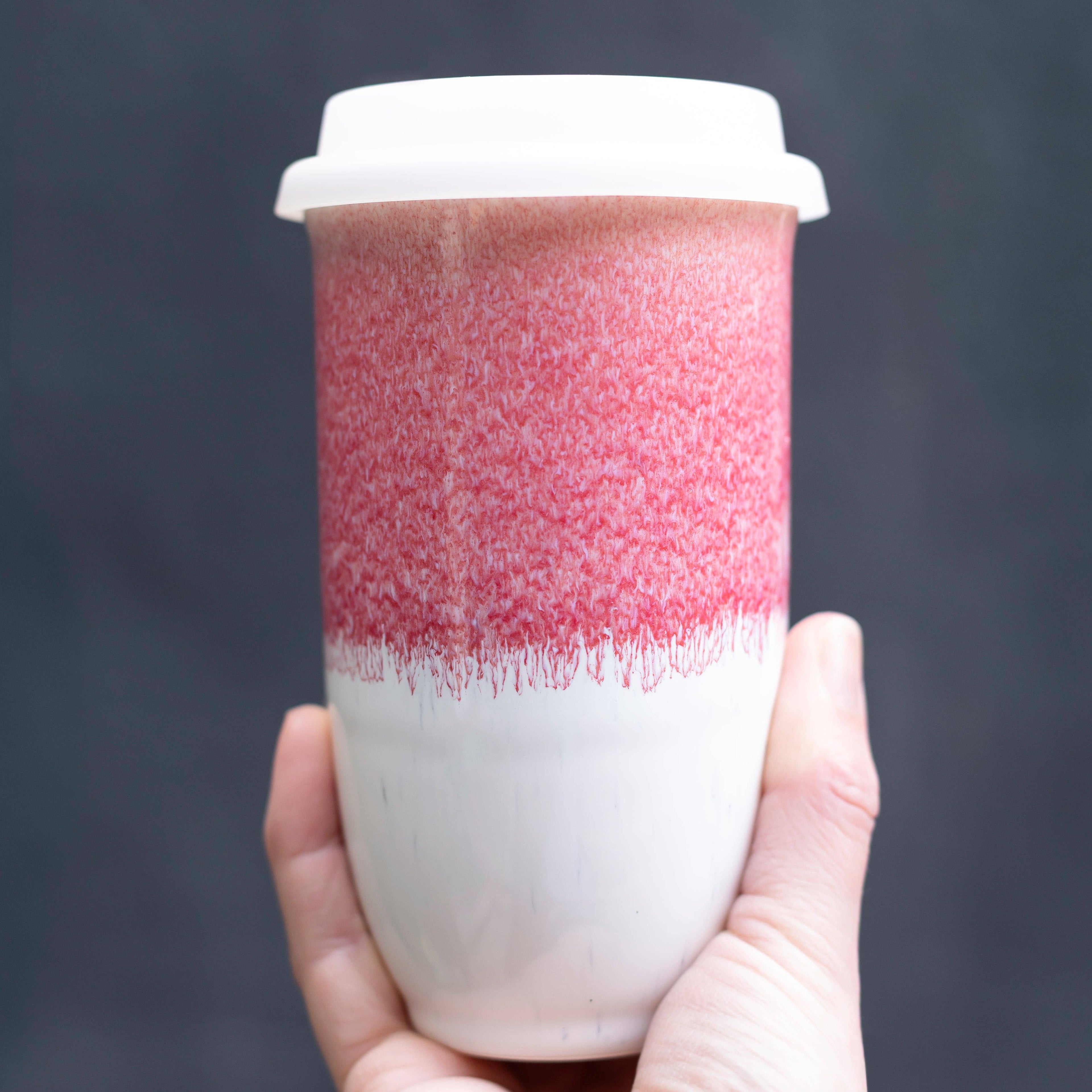 Coral Pink 16oz Ceramic Mug