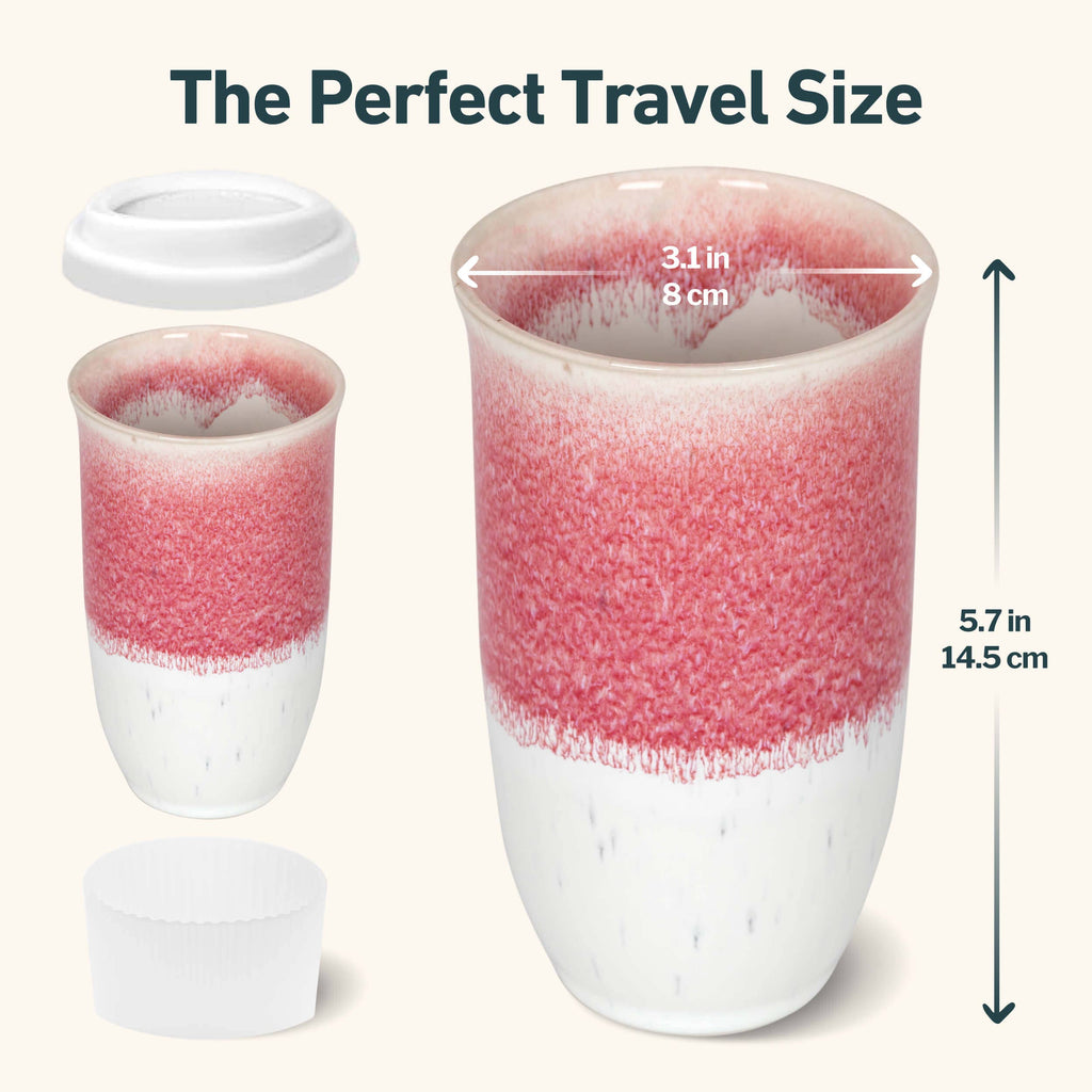 Coral Pink 16oz Ceramic Mug