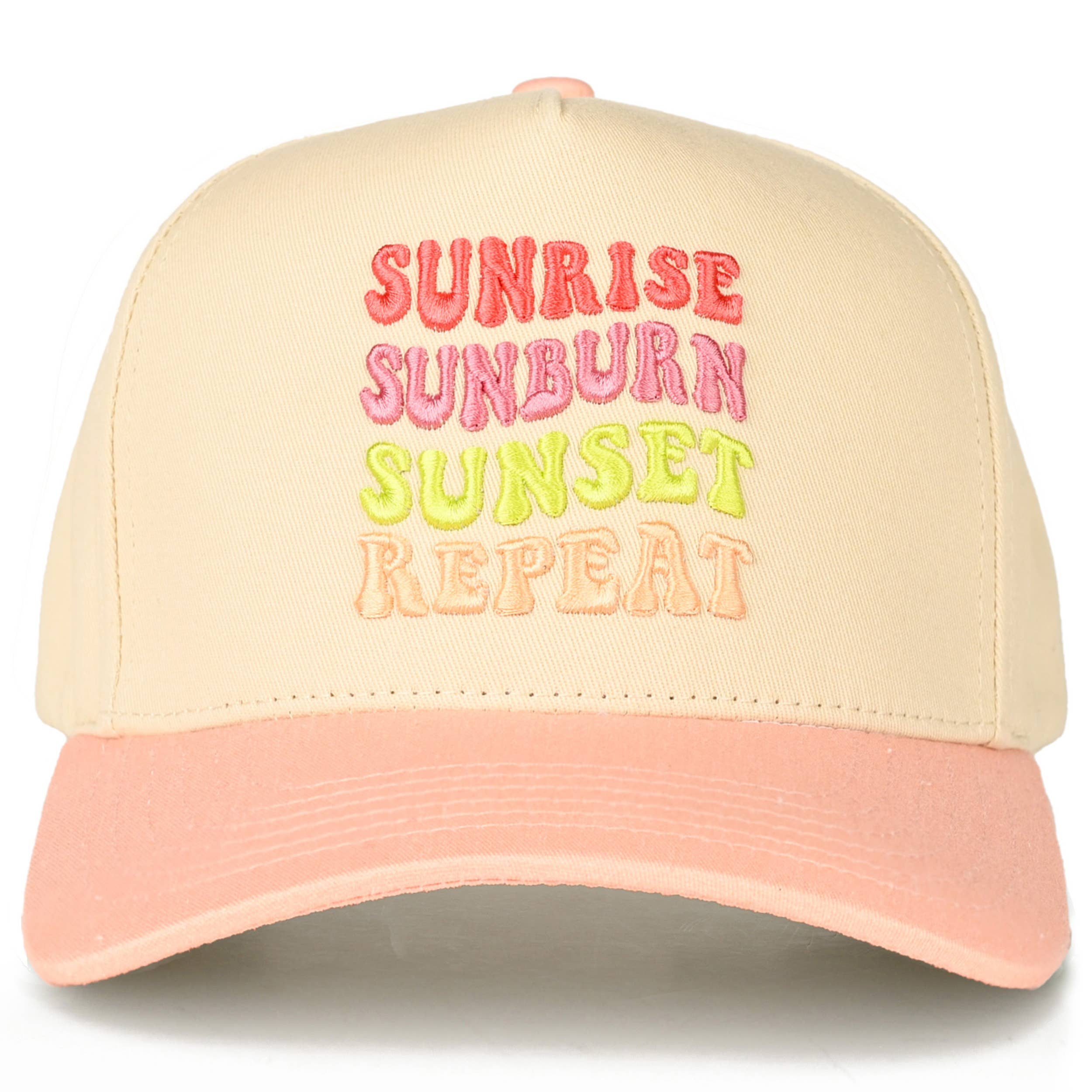 C.C SUNRISE SUNBURN SUNSET REPEAT Two Tone Trucker Hat