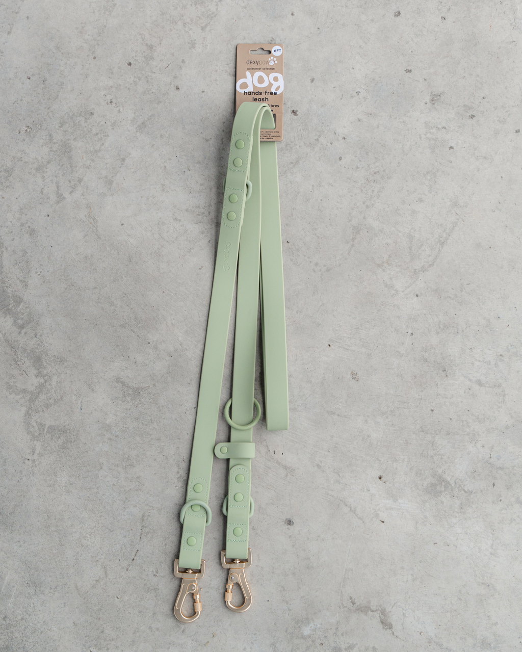 Hands Free Leash in Sage Green