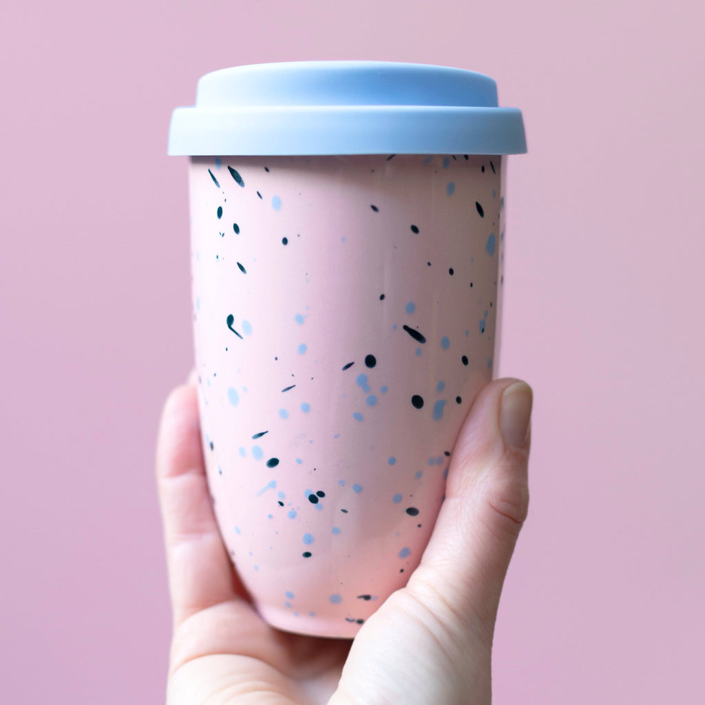 Blossom Ceramic Travel Cup 12oz | Reusable Coffee Mug