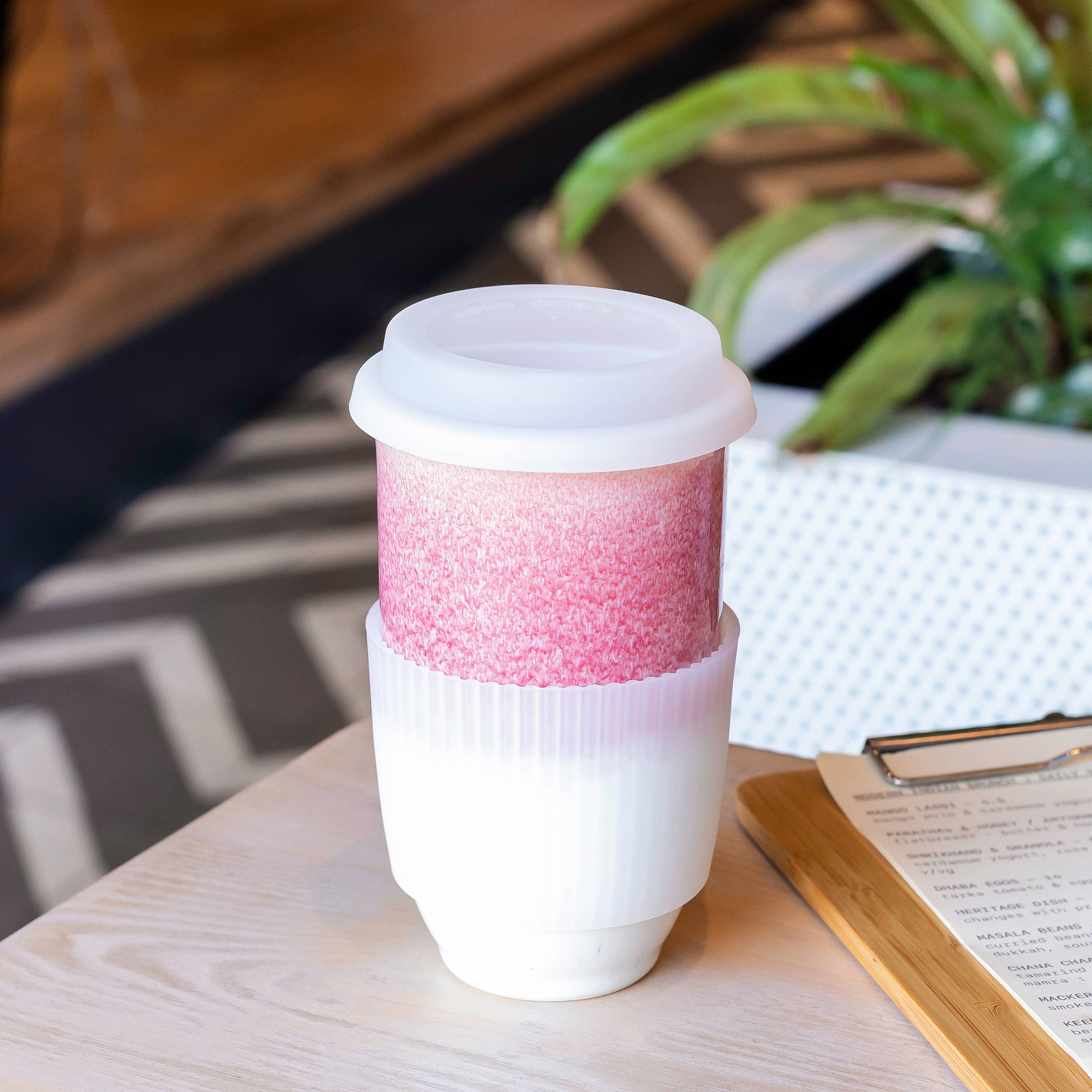 Coral Pink 16oz Ceramic Mug