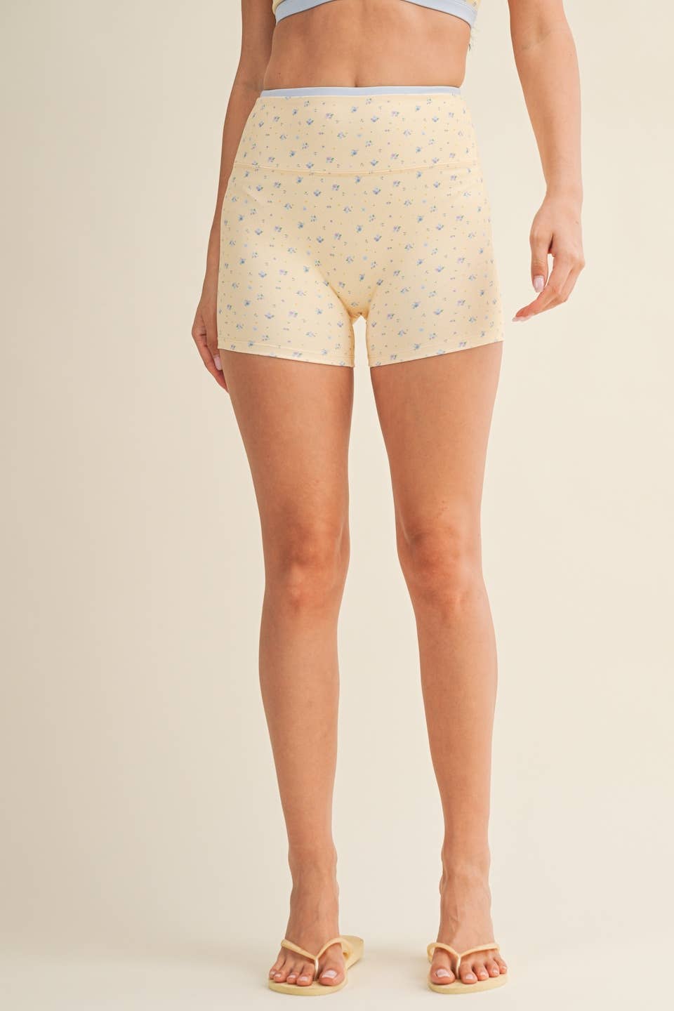 Floral Print Biker Shorts