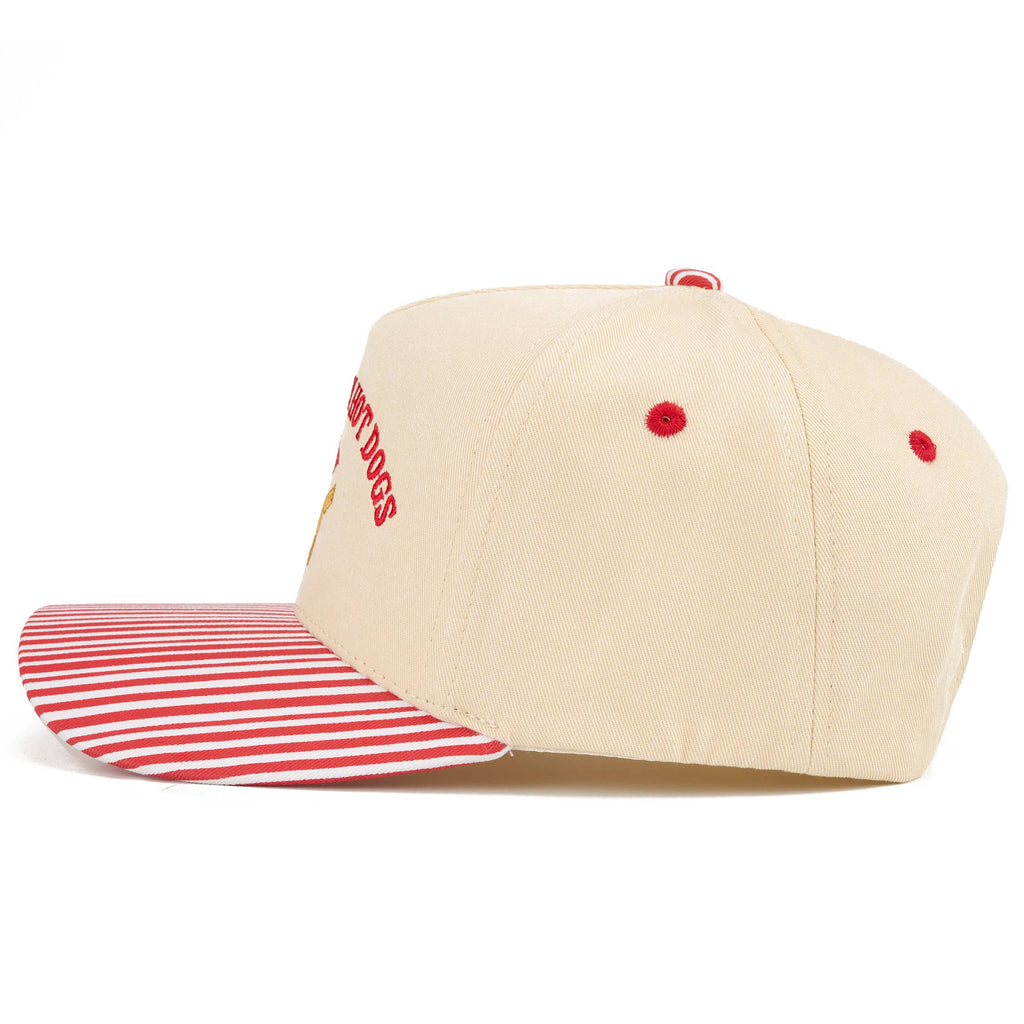 C.C ALL AMERICAN HOT DOGS Letter on Two Tone Trucker Hat