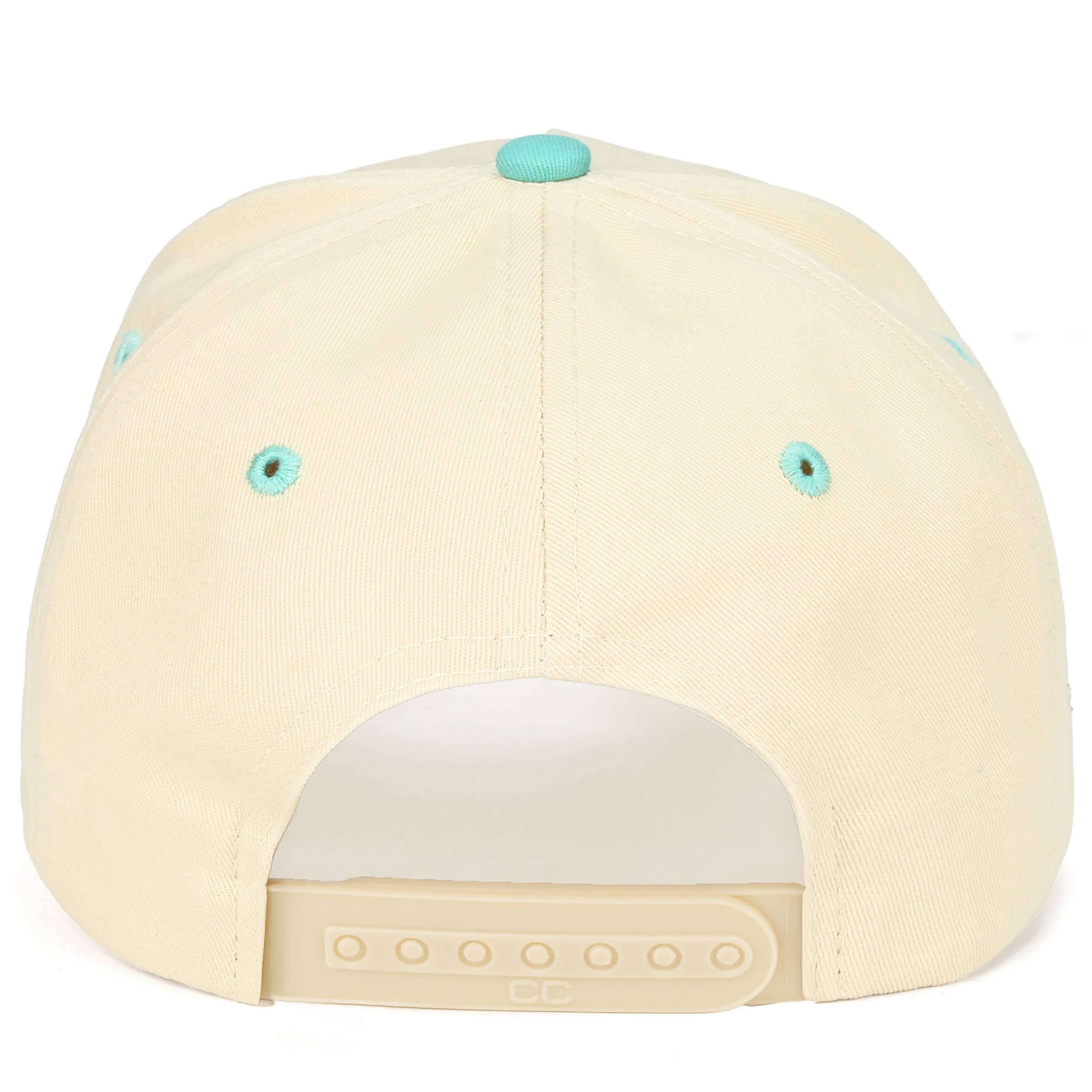 C.C SALTY Letter Embroidered Two Tone Trucker Hat