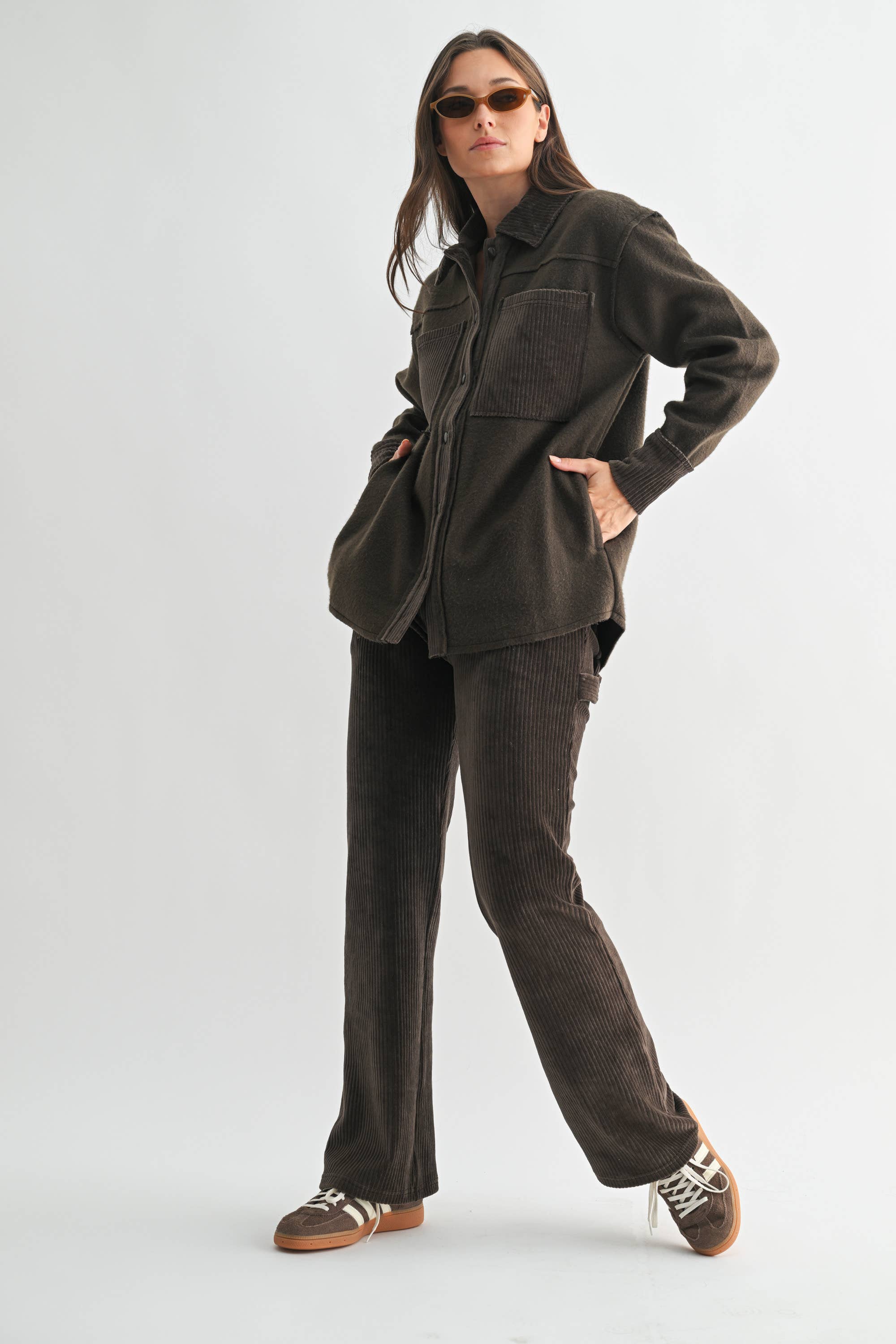 Corduroy & Fleece Shacket