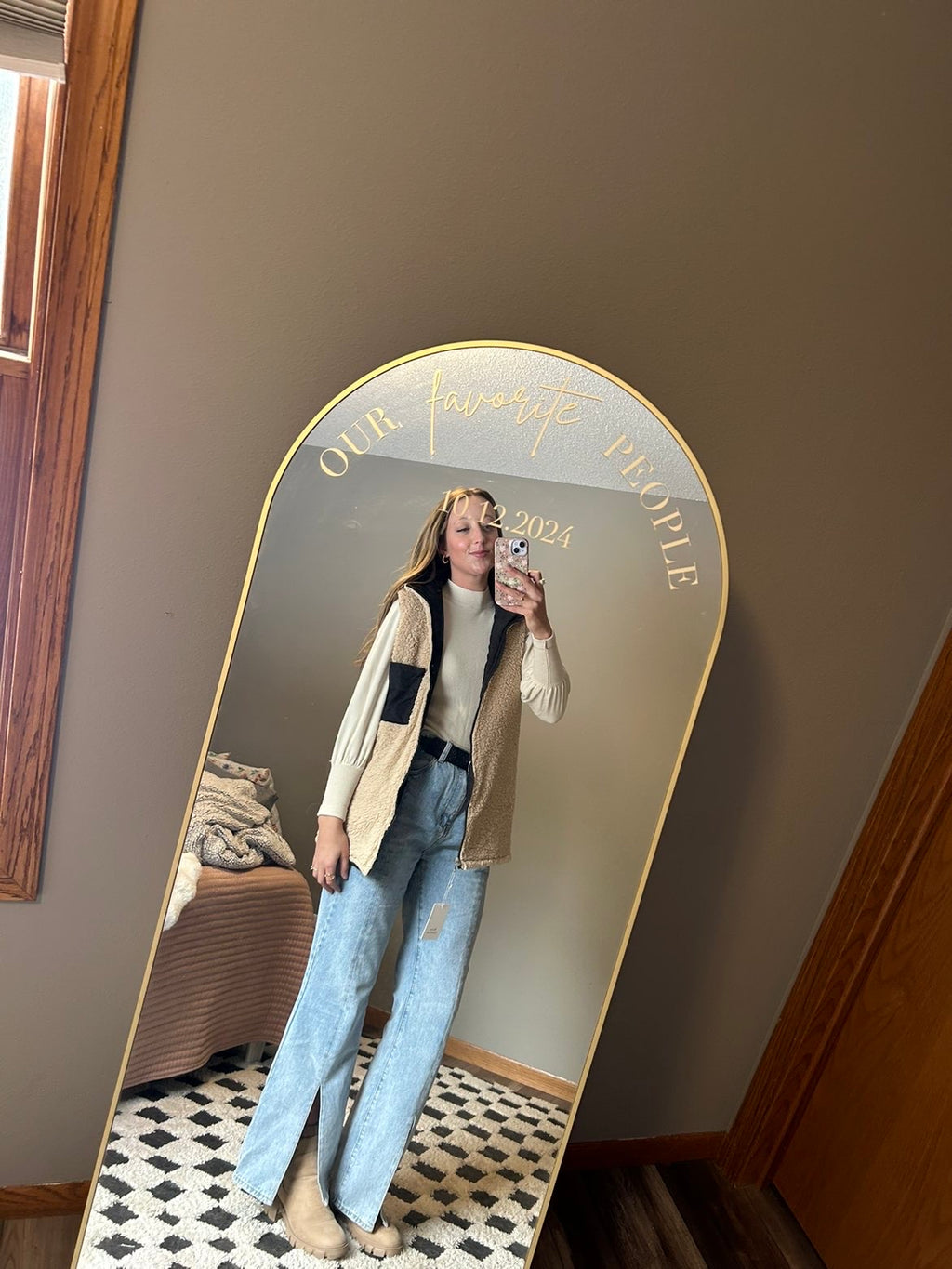 Reversible Hooded Midi Vest