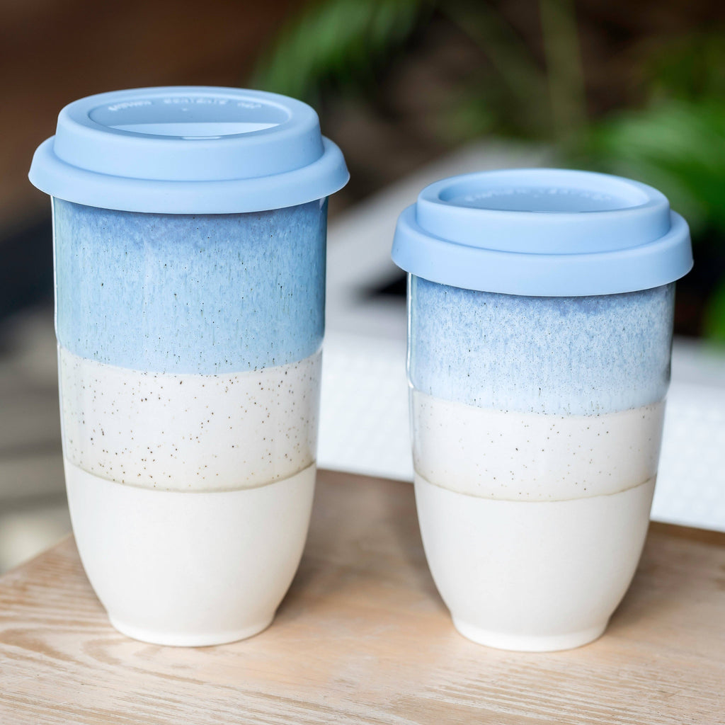 Cove Ceramic Travel Cup 16oz | Reusable Coffee Tumbler