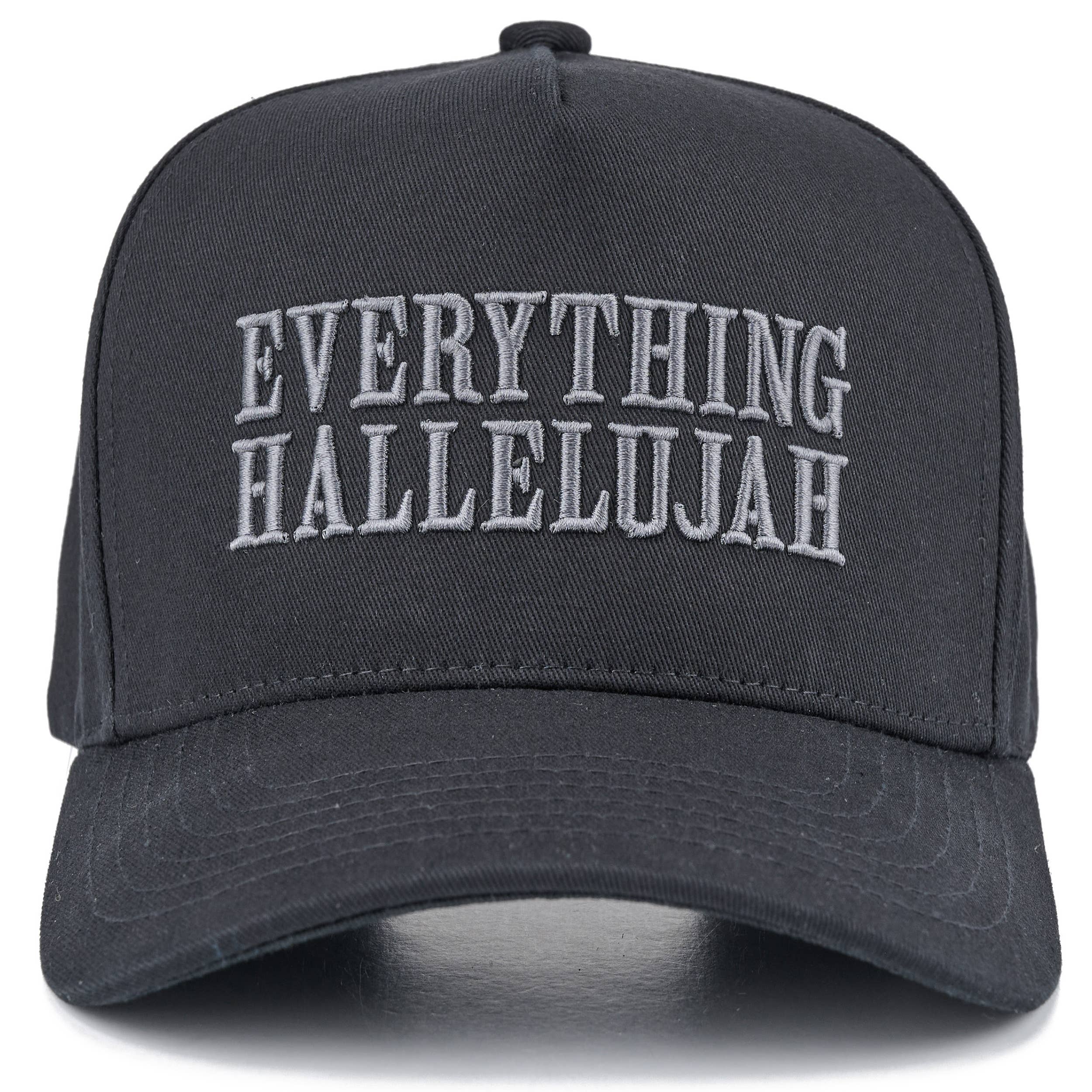 C.C EVERYTHING HALLELUJAH Letter Two Tone Trucker Cap