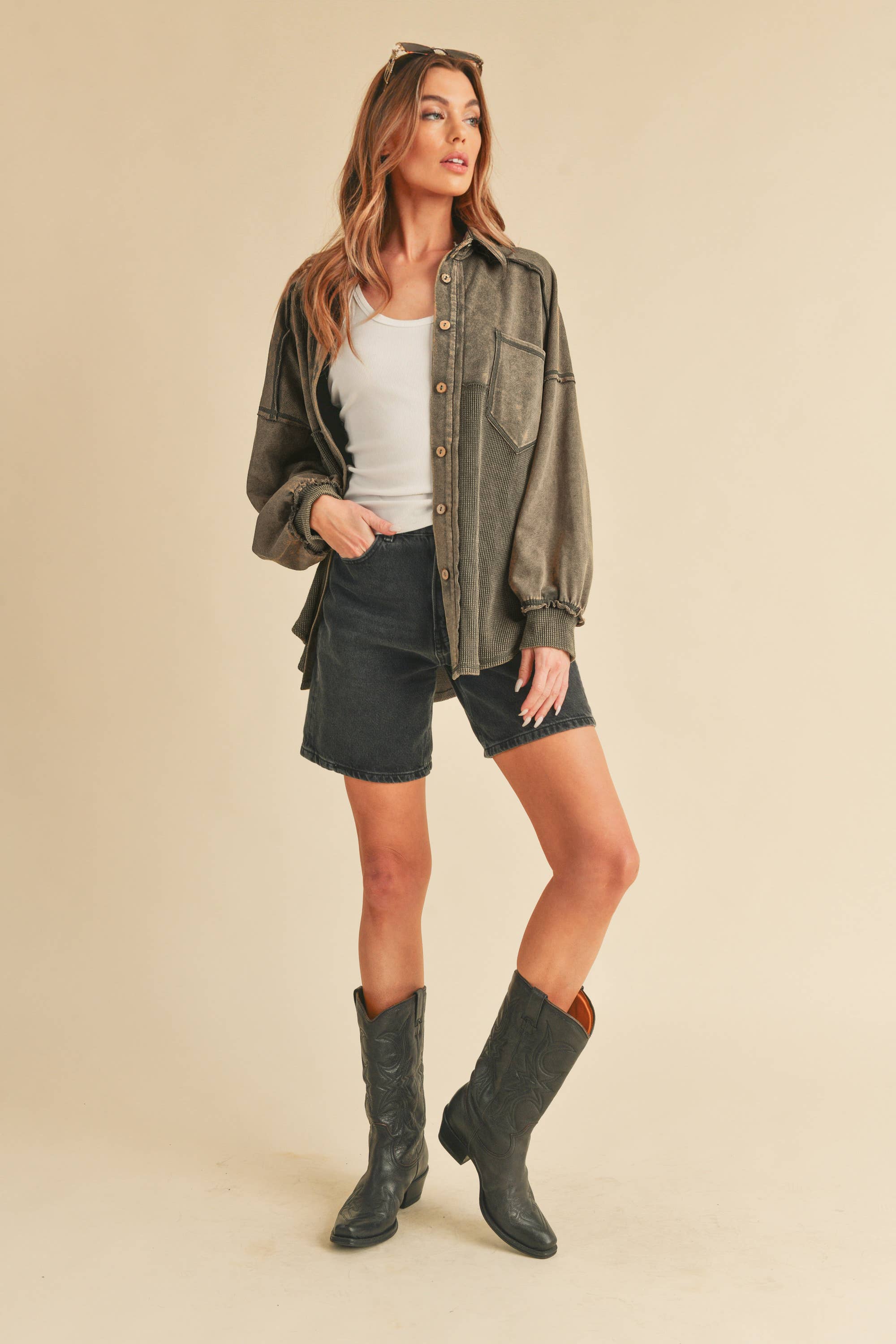 Button-Up Shacket