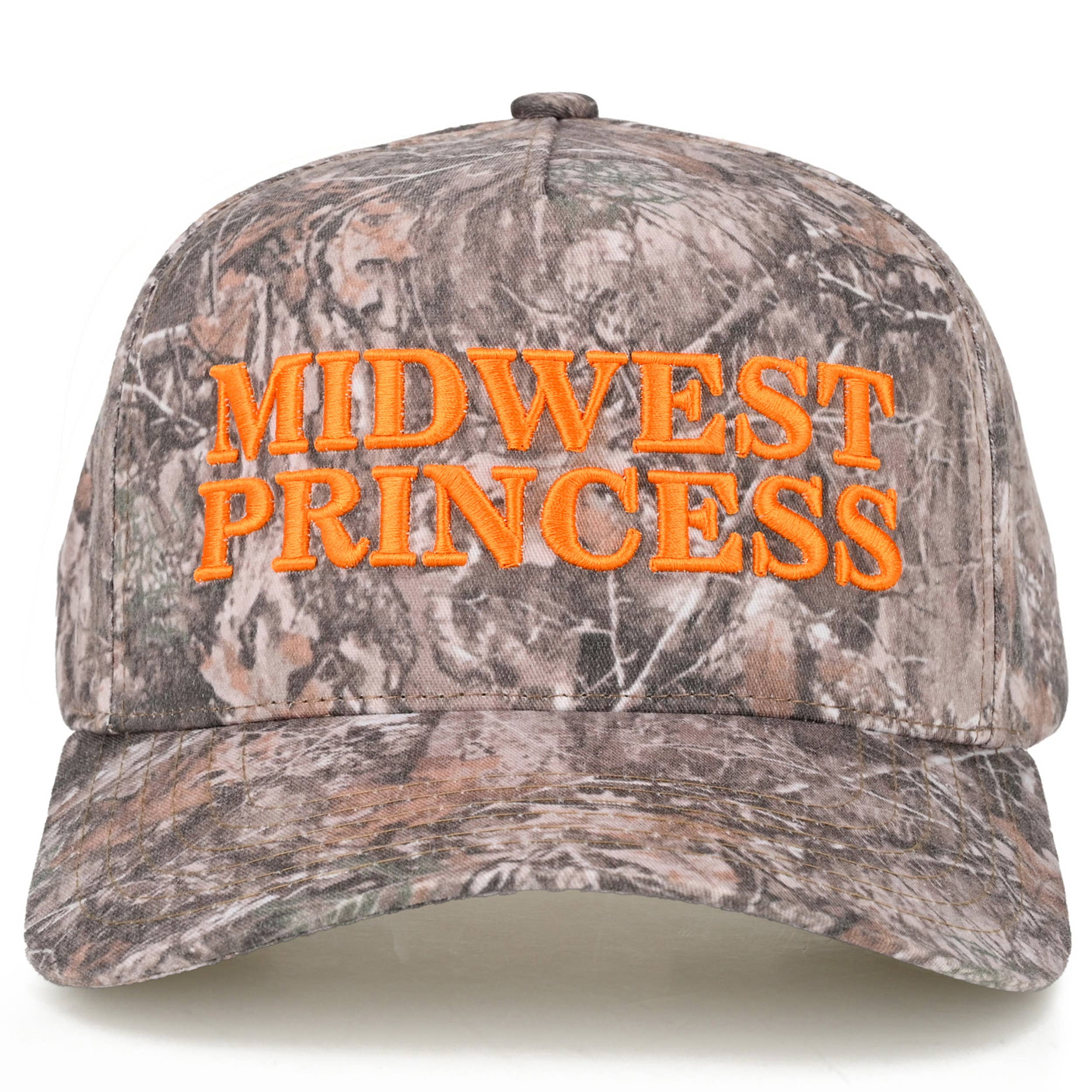 C.C MIDWEST PRINCESS Letter Embroidered Camo Trucker Hat