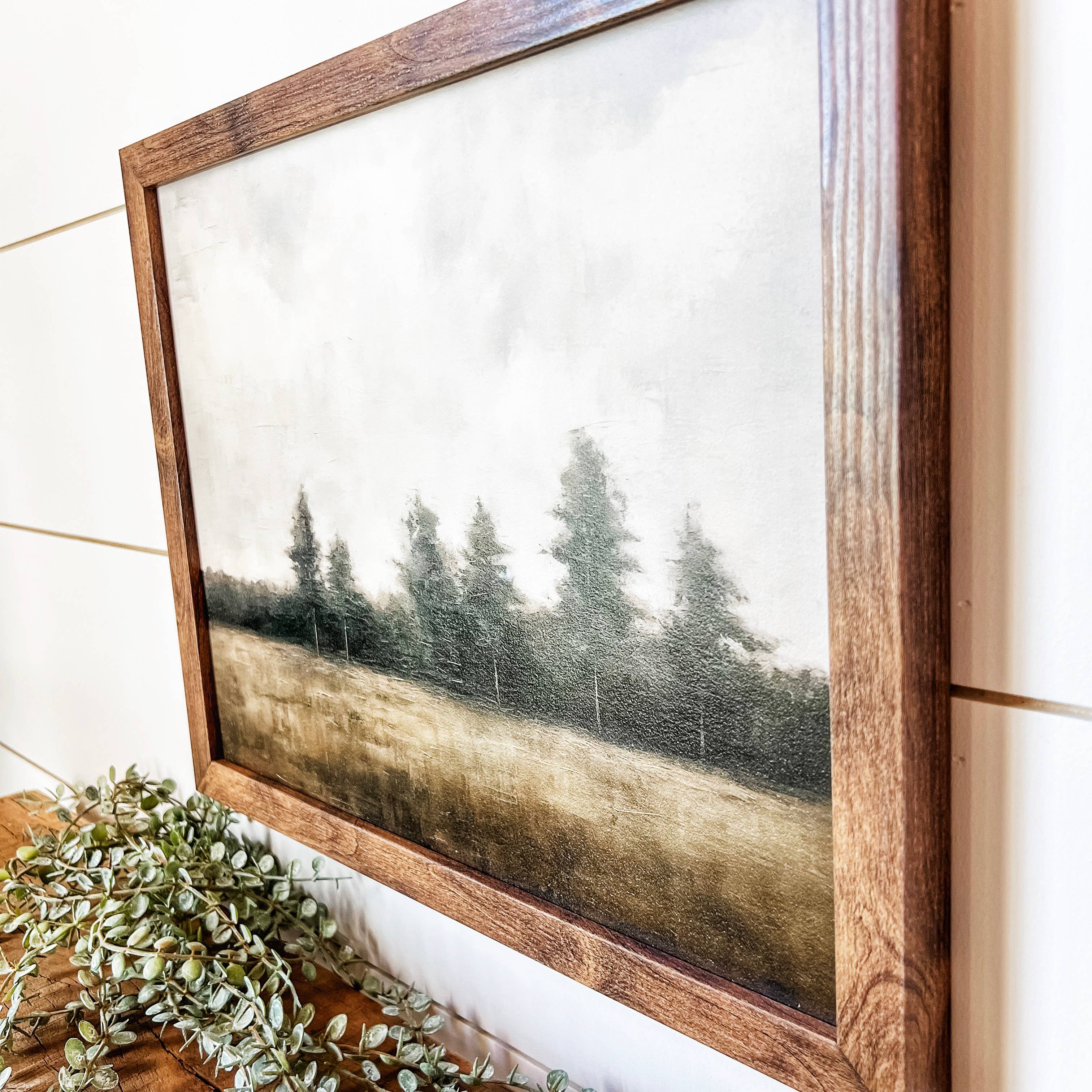 Rustic Tree Landscape Wood Sign