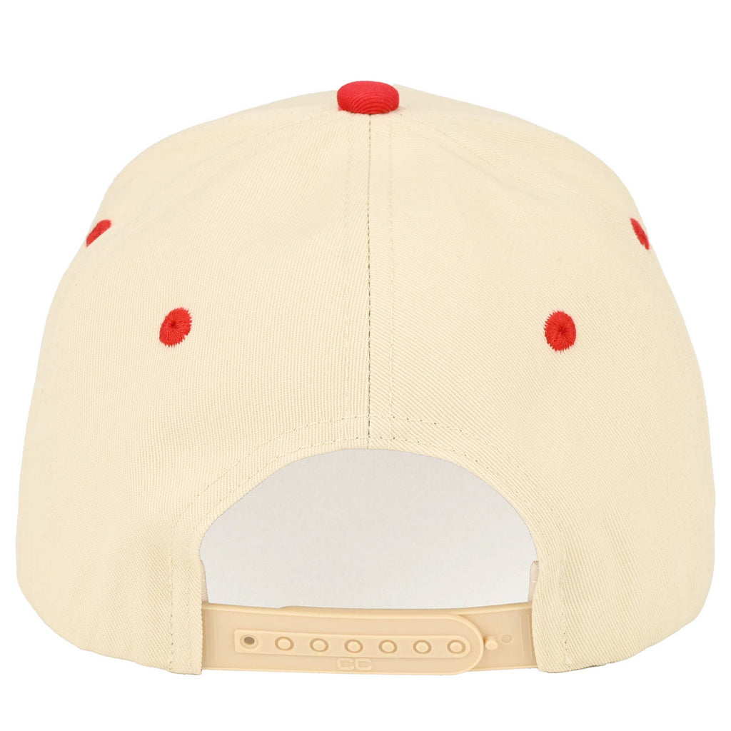 C.C Gingham Check USA EST 1776 Letter Two Tone Trucker Hat: Navy