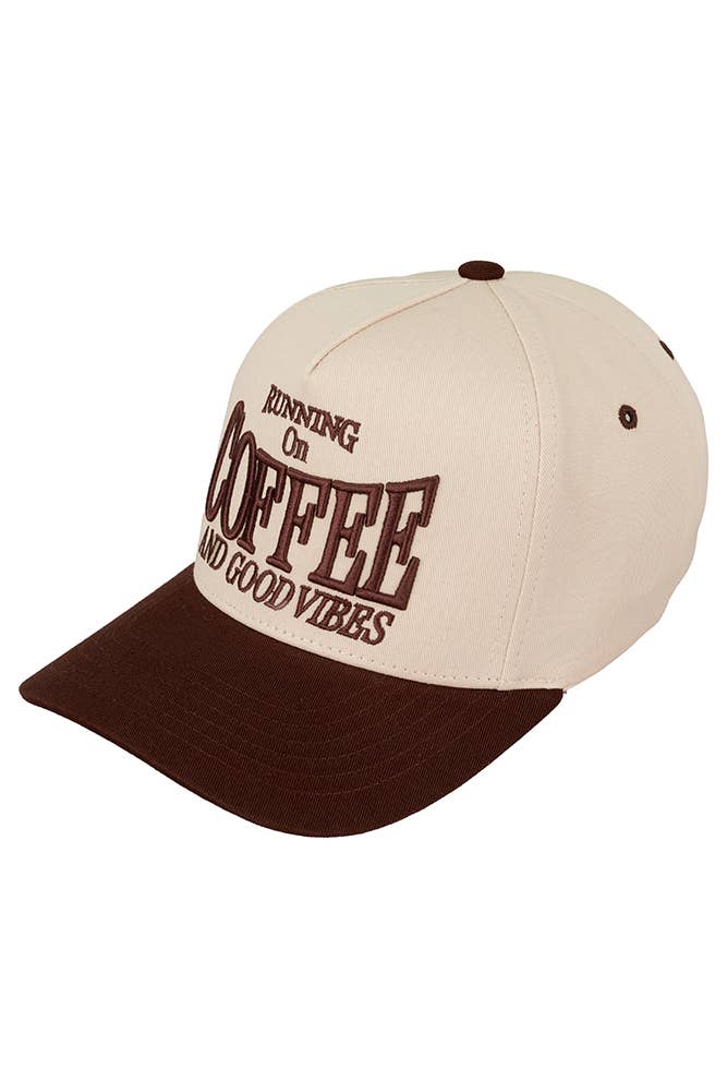 RUNNING ON COFFEE AND GOOD VIBES Trucker Cap