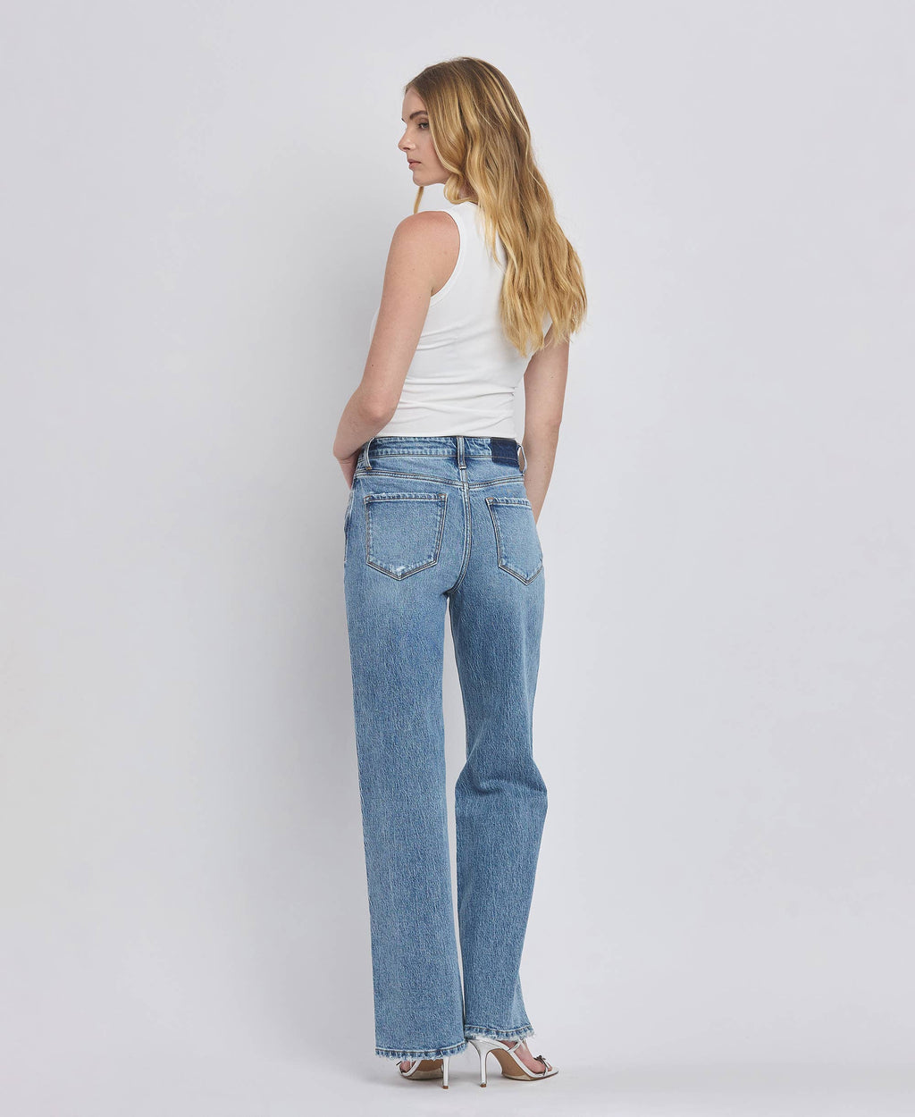 90'S Super High Rise Wide Jean